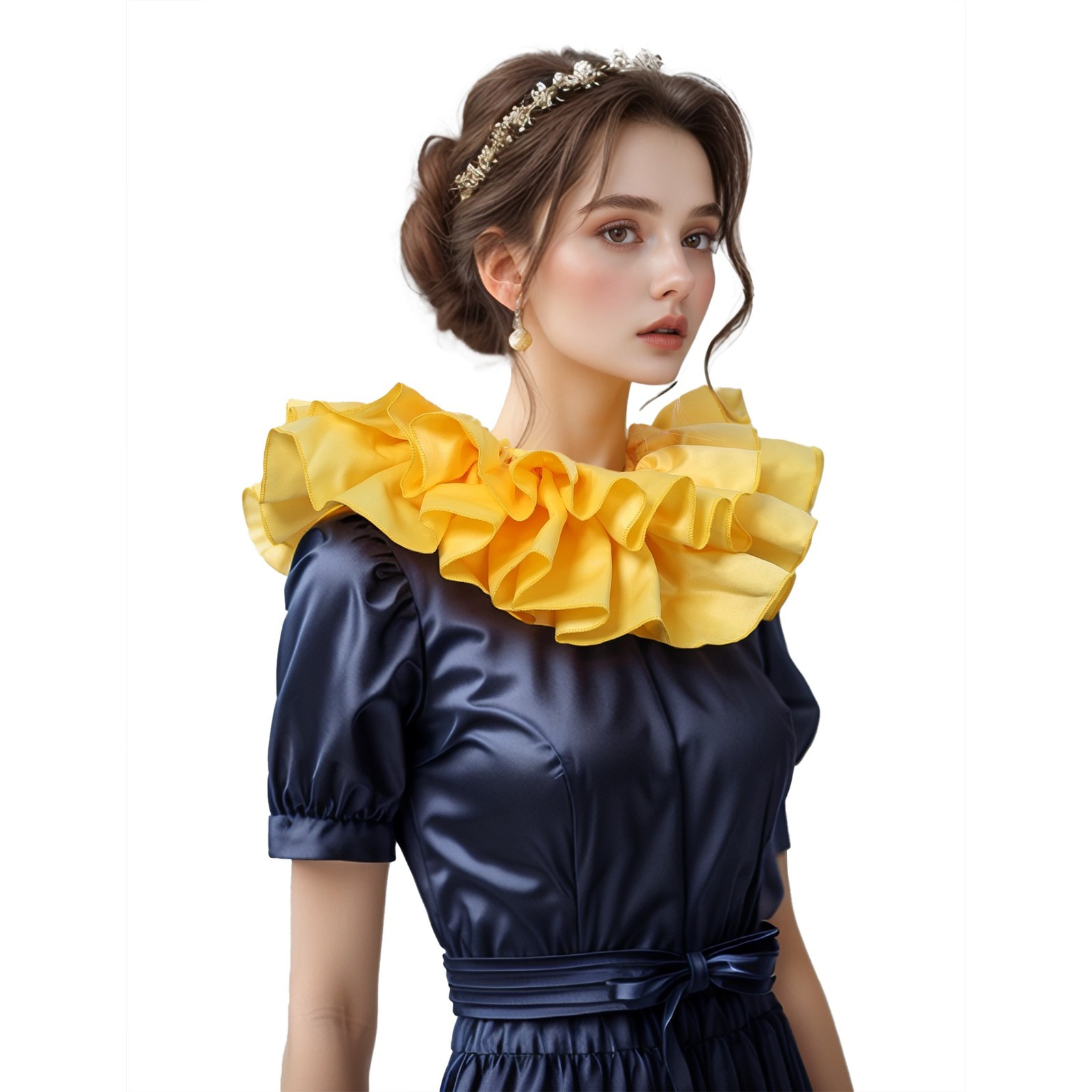 Renaissance Ruff Collar Clown Collar Victorian Collar Halloween Ruffle Collars