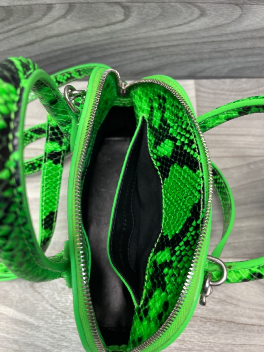 Balenciaga Green Snakeskin Ville Mini Top Handle Bag (A1D015248)