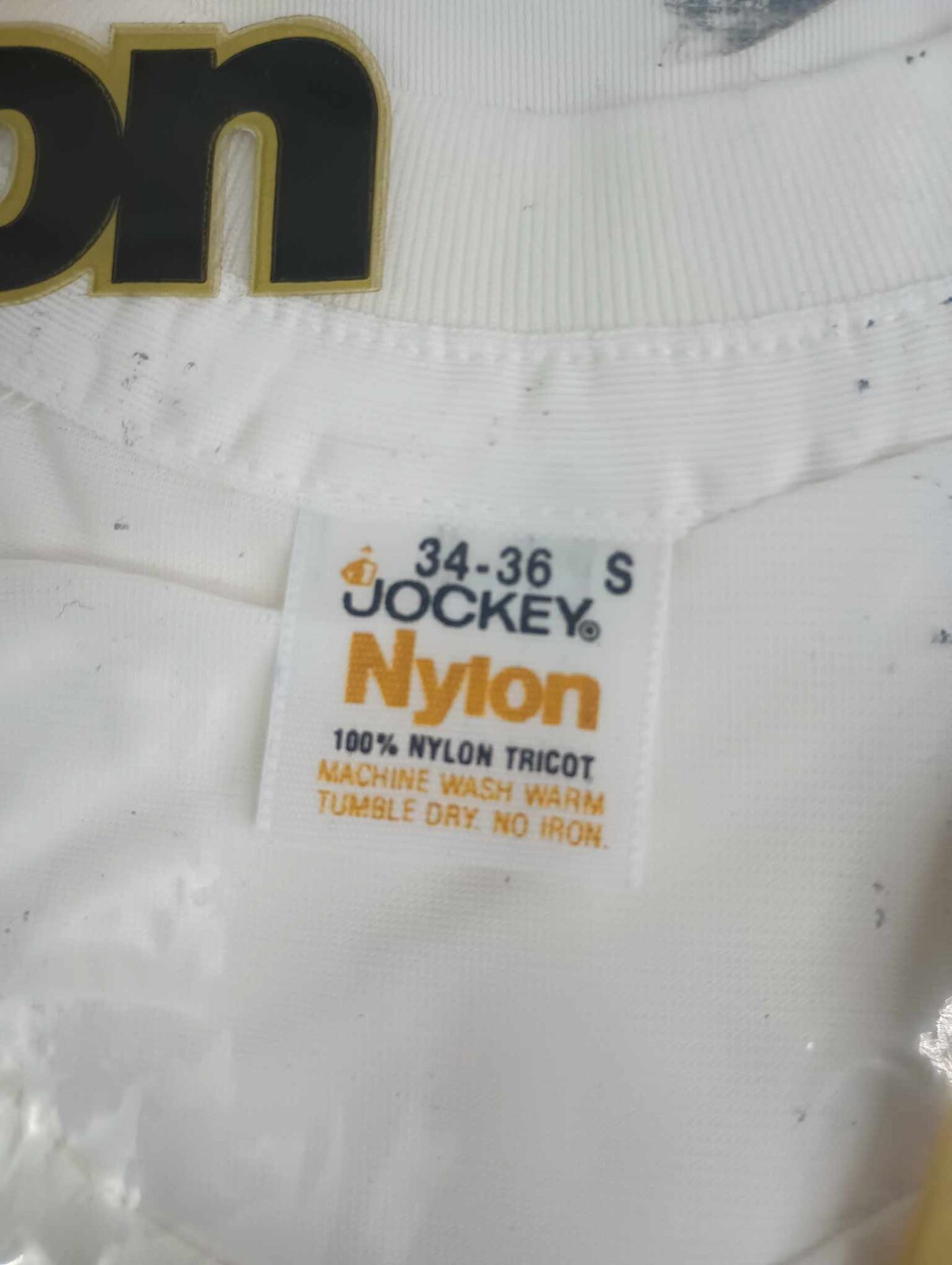 Vintage 1974 Jockey Nylon Thorobred T-shirt White Sz Small S 34-36 New Old Stock