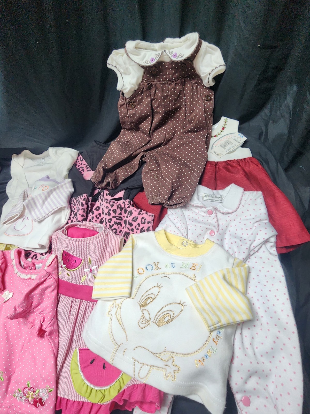 Modern Girl Baby Clothing Lot Of 10 Reseller Bundle Mixed Sizes