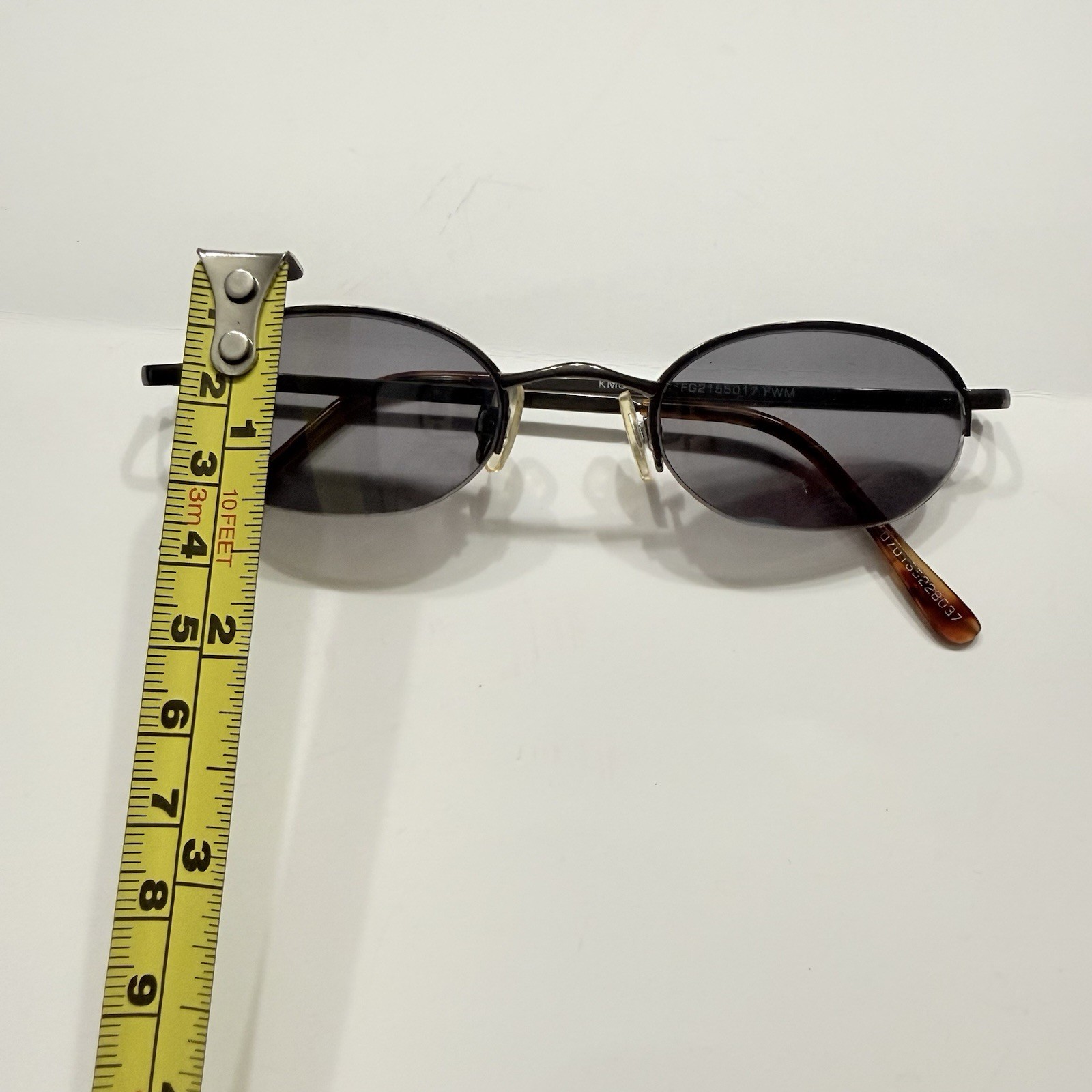 Vintage 90S Frame Sunglasses Tortoise With Case Dark Lenses