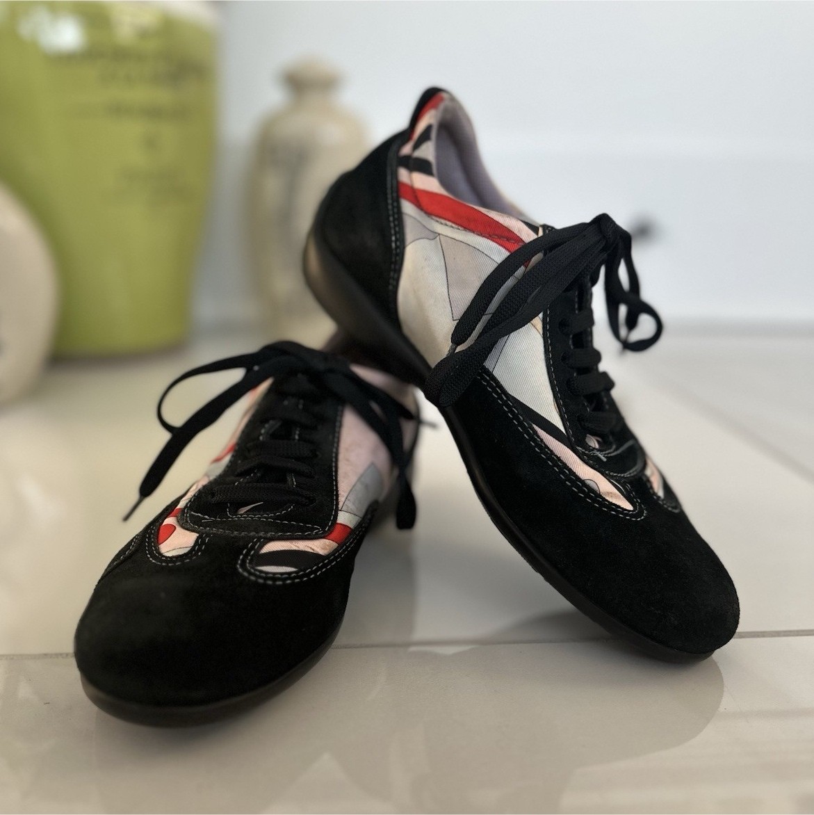 Authentic Emilio Pucci x Sabelt Trainers Sneakers Size 35 • Made in Italy 🇮🇹