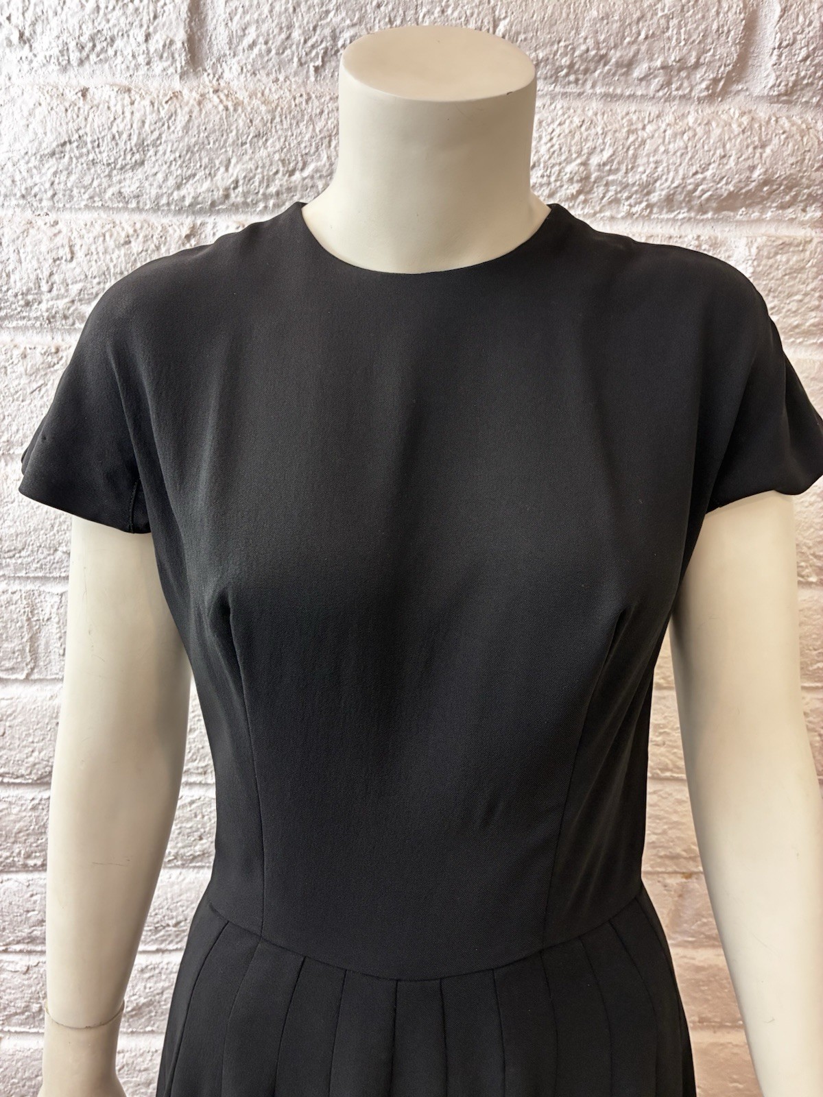 Suzy Perette Black Dress Size 7 Vintage Antique Dress