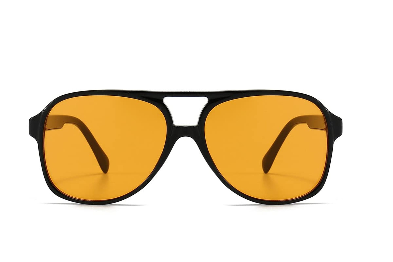 Vintage Aviator Sunglasses for Women Men 70s Glasses Retro Oversized Yellow L…