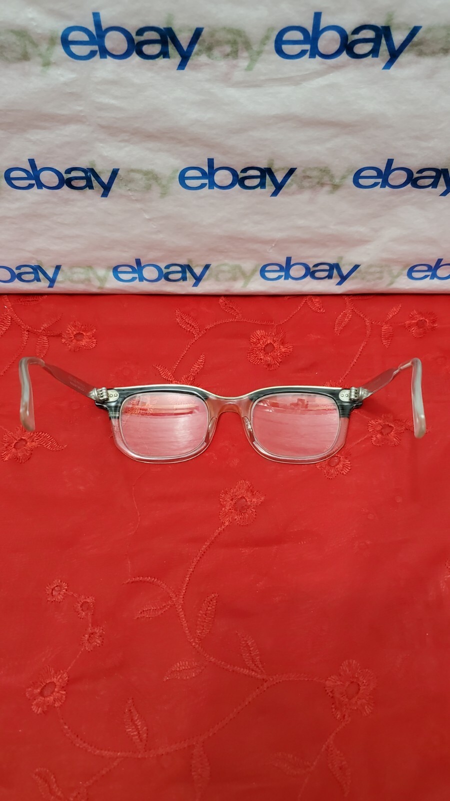 Vintage Artcraft Rhodium Plateed 3¾-5 Eyeglasses “Frames Only” – Rx Unknown -USA