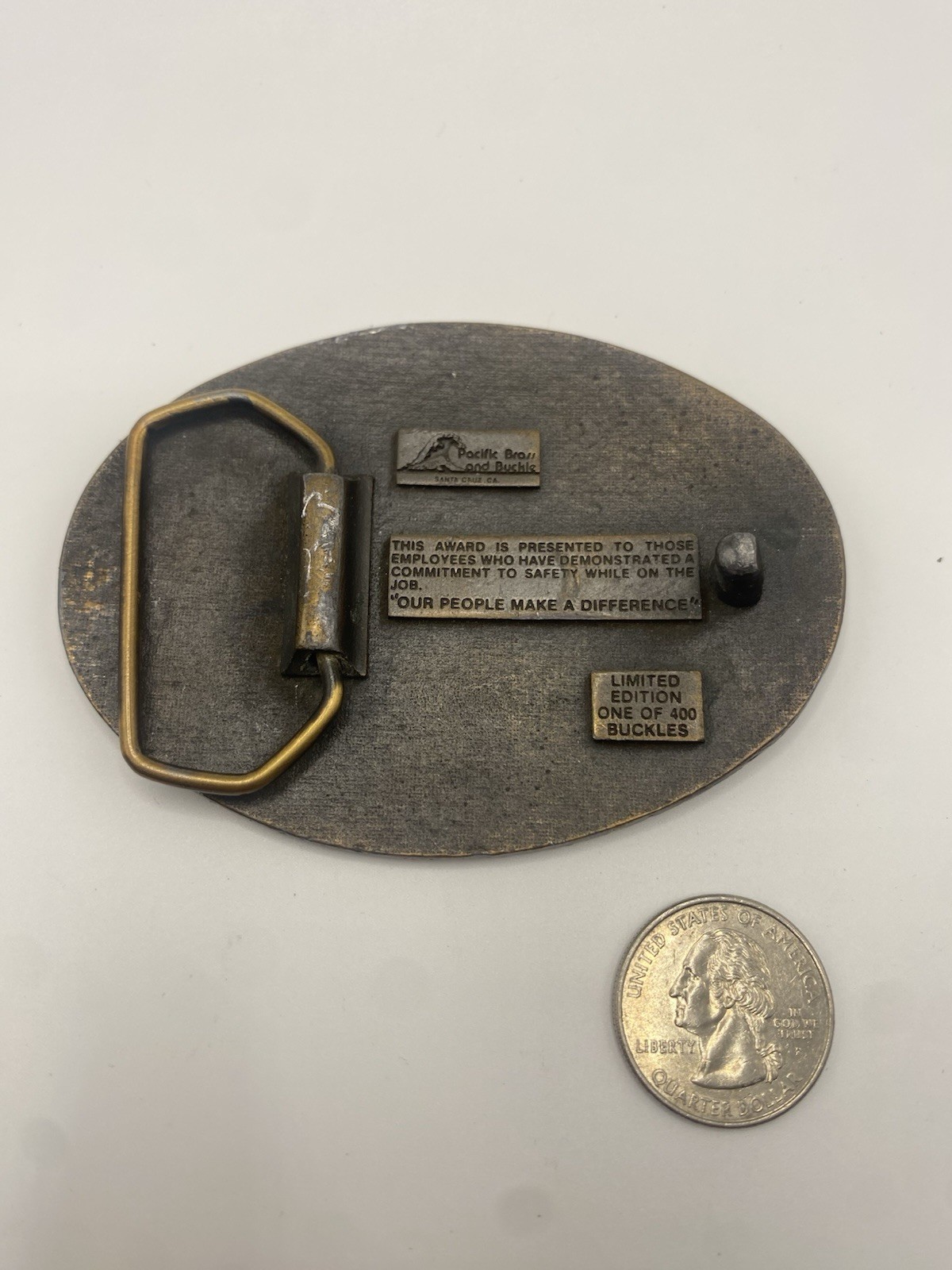 Van Gas Natural Gas Propane Belt Buckle