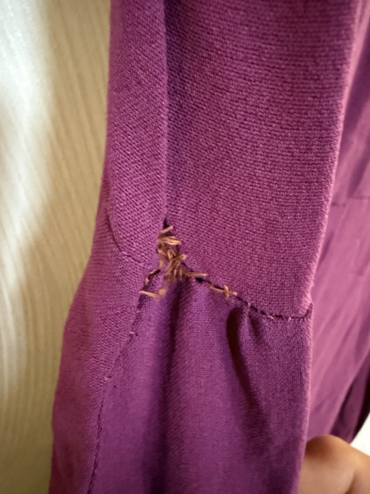 VTG 1960s Gloria Swanson Forever Young Beaded Purple Dress Hollywood Glam
