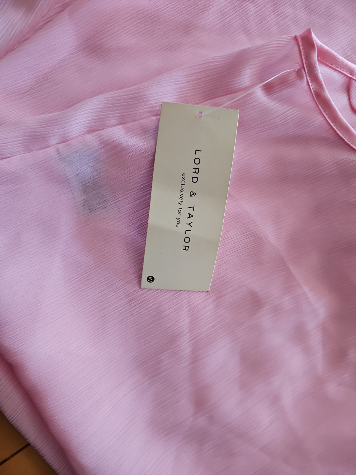 NOS Lord & Taylor Nightgown Wo.an Sz 2 Xl Pink Cami Dress