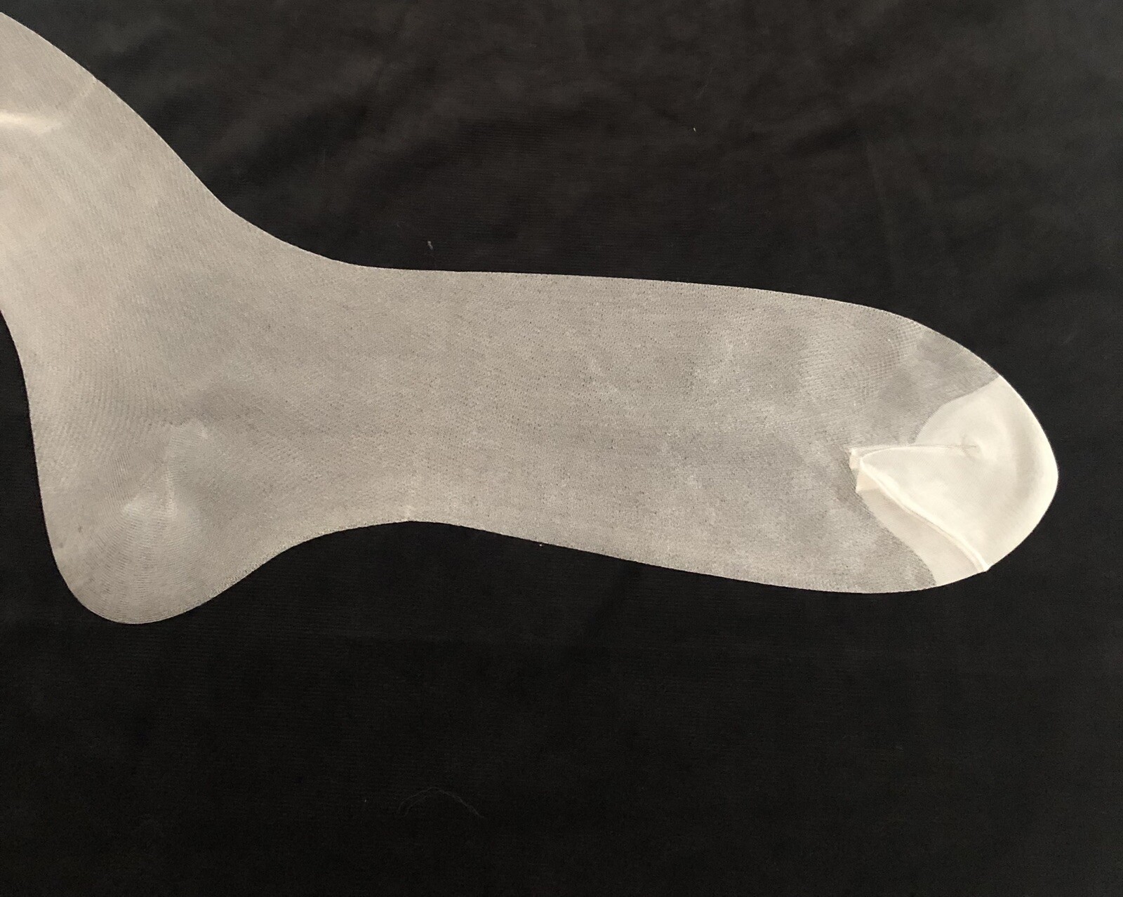 Vintage 41 Inches Seamless Stockings With Bare Heel And Reinforced Toe