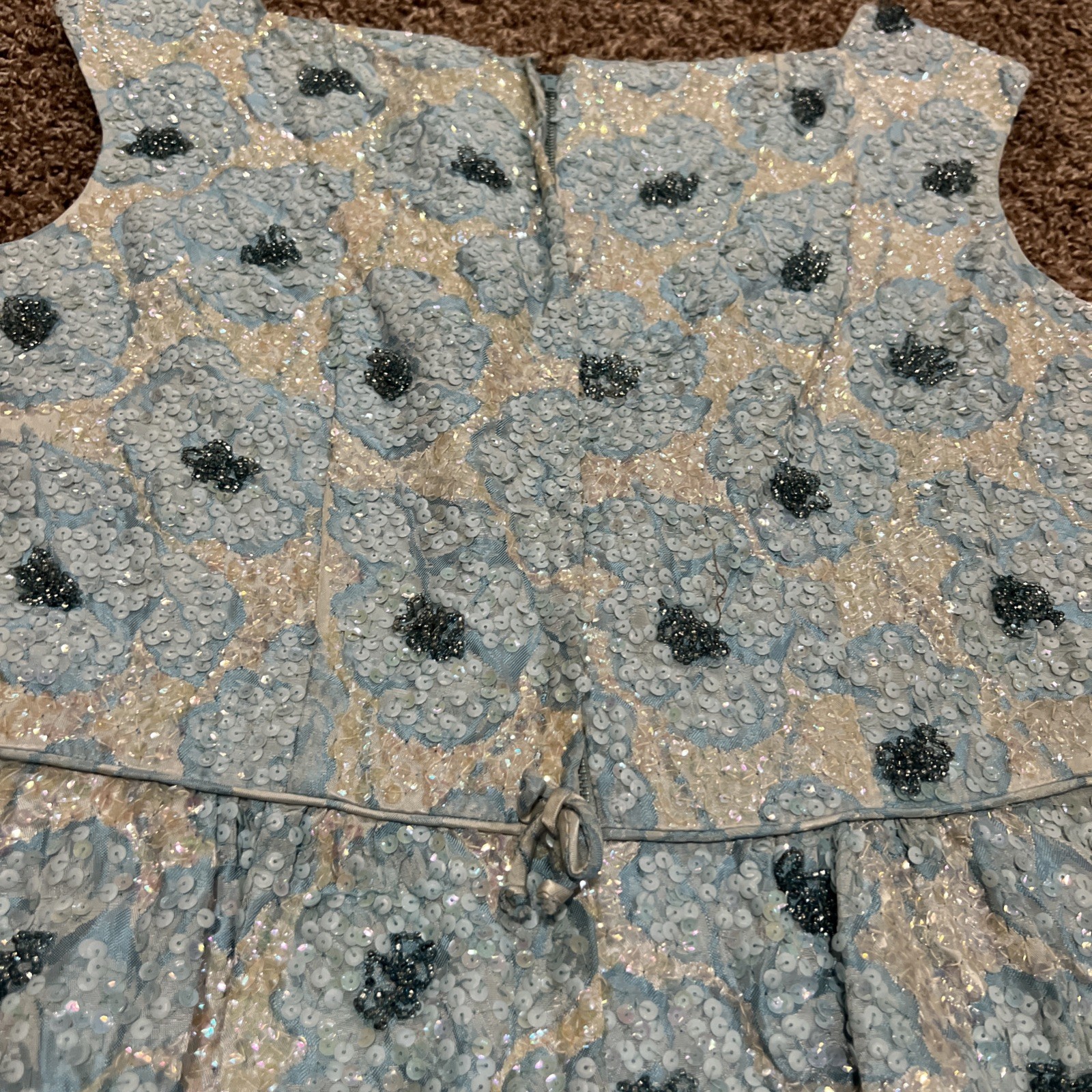 Vintage 1960’s Sequin And Beaded Dress – STUNNING Cocktail Dress