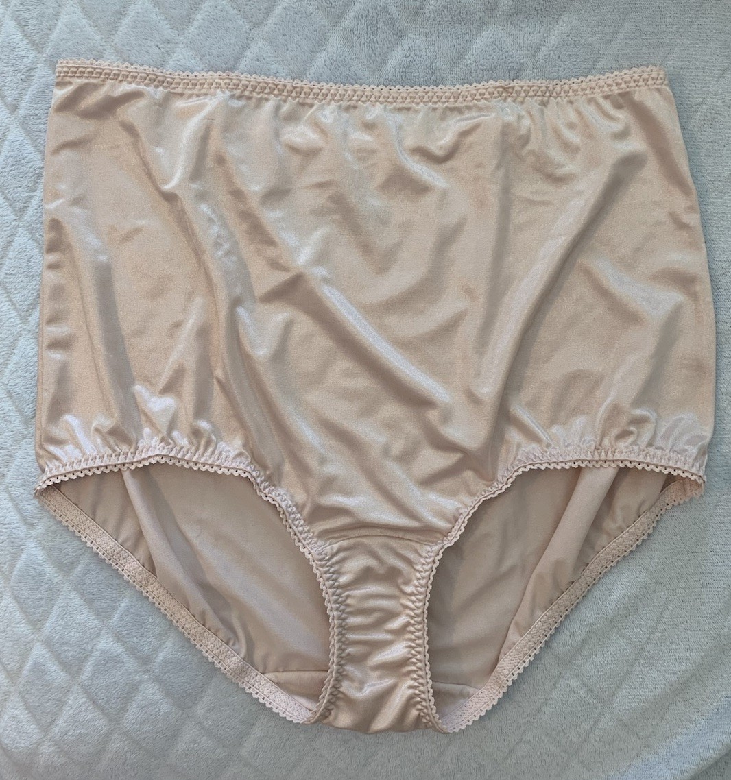NEW Stretch Satin Girdle Panty Shaper 3X Vanity Fair Brief Panties sz 10