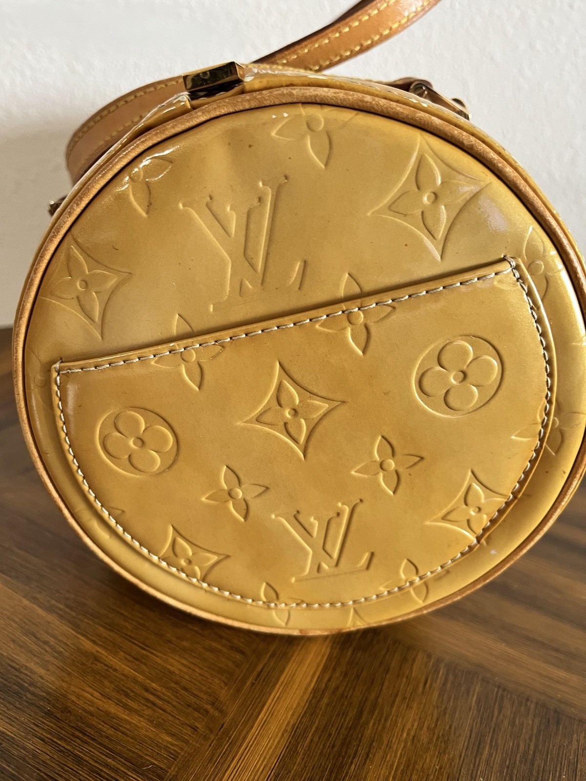 Vintage LOUIS VUITTON Monogram Vernis Bedford Bag, Signed, Made In France