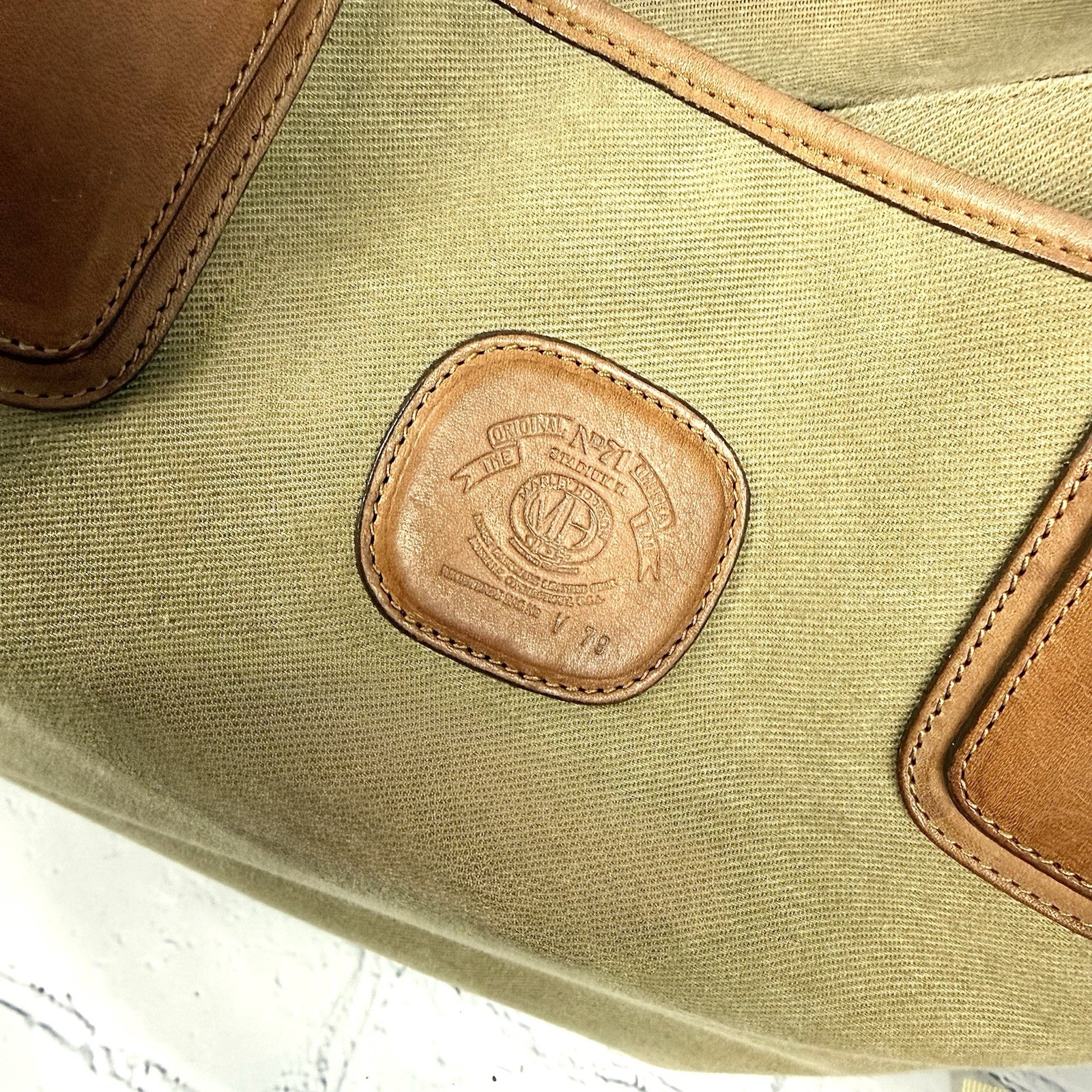Vintage Ghurka No 71 Stadium Tote Bag Marley Hodgson Twill USA Check Interior