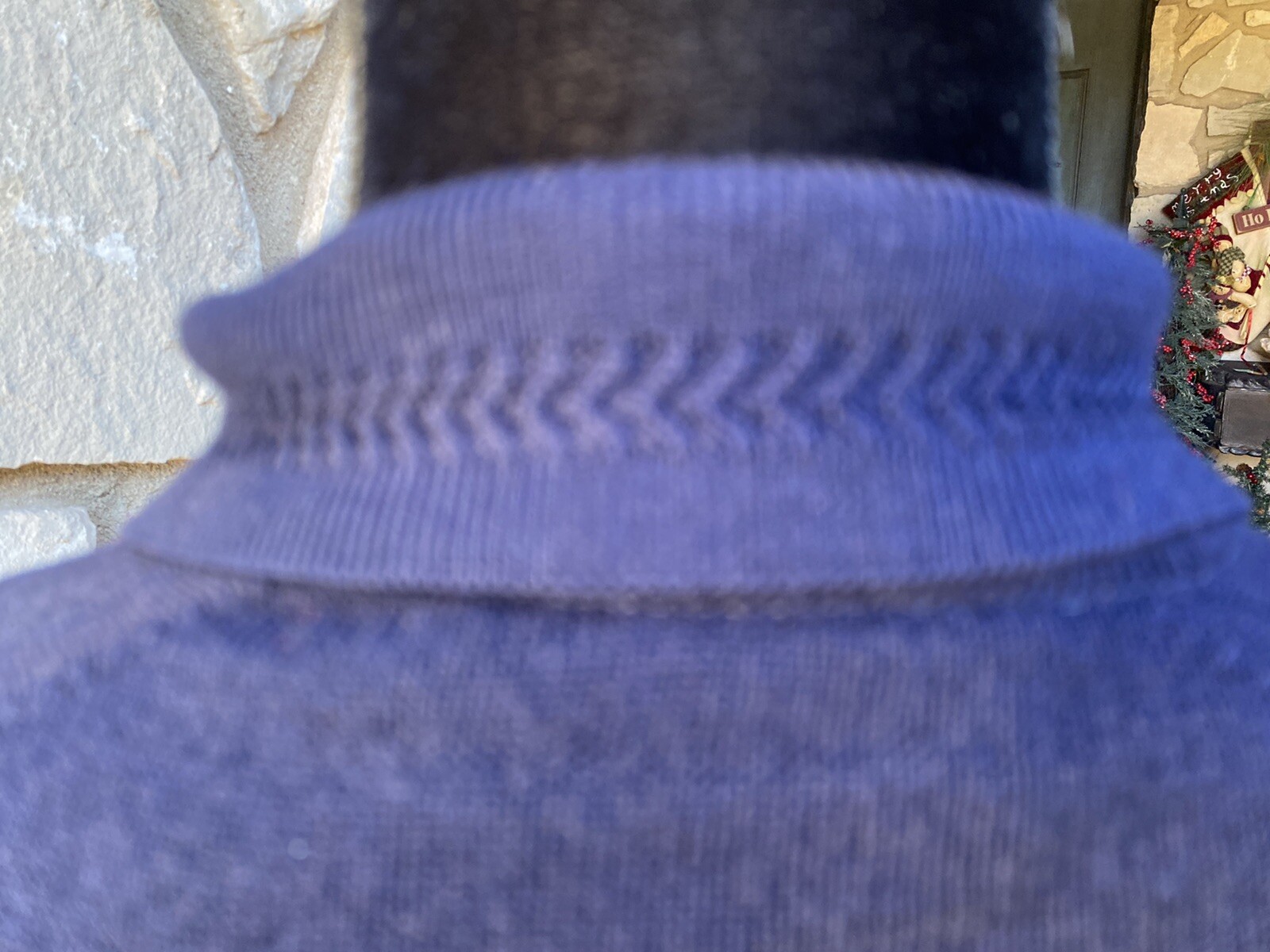 Vintage DUNEDIN Cardigan Sweater Large Navy Blue Gold Tone Buttons British Isle