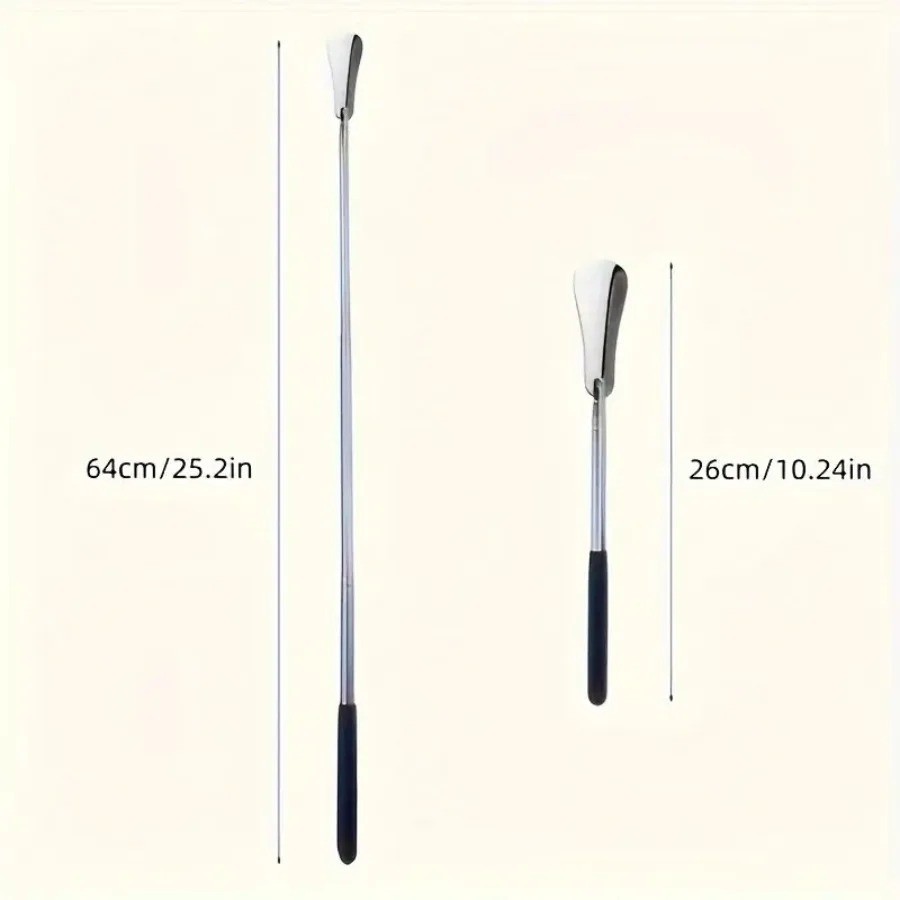 New Extra Long Handle Shoe Horn Stainless Steel 25″ Handled Metal Shoehorn Horns