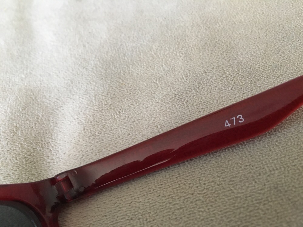 Vintage Bolle Acrylex Sunglasses 473 Red Clear Dark Smoke University of Utah