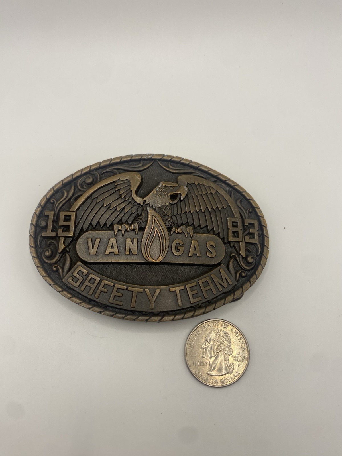 Van Gas Natural Gas Propane Belt Buckle