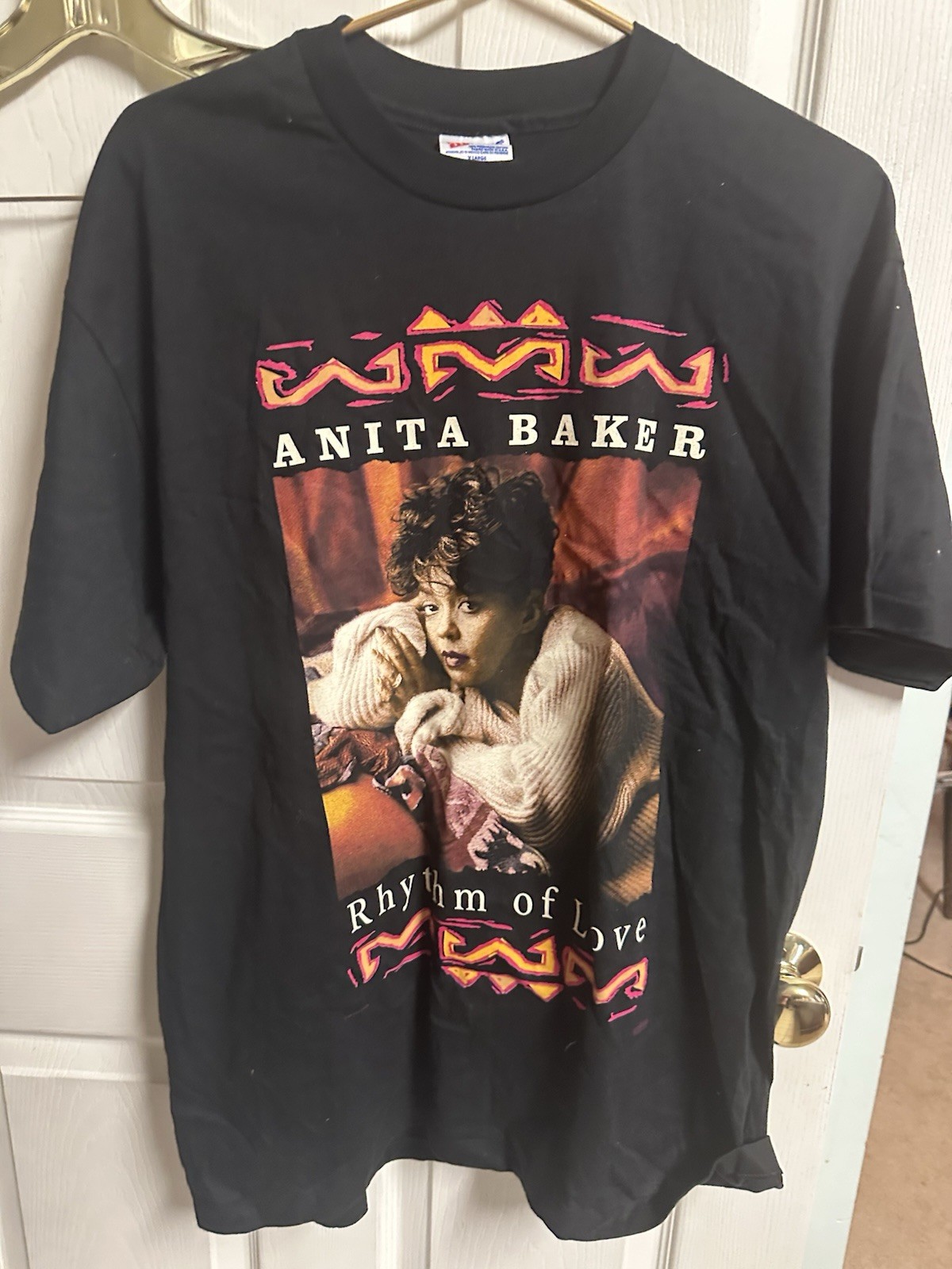 Anita Baker Rhythm Of Love T-Shirt Size XL 42 R&B Smooth Jazz Vintage Made USA