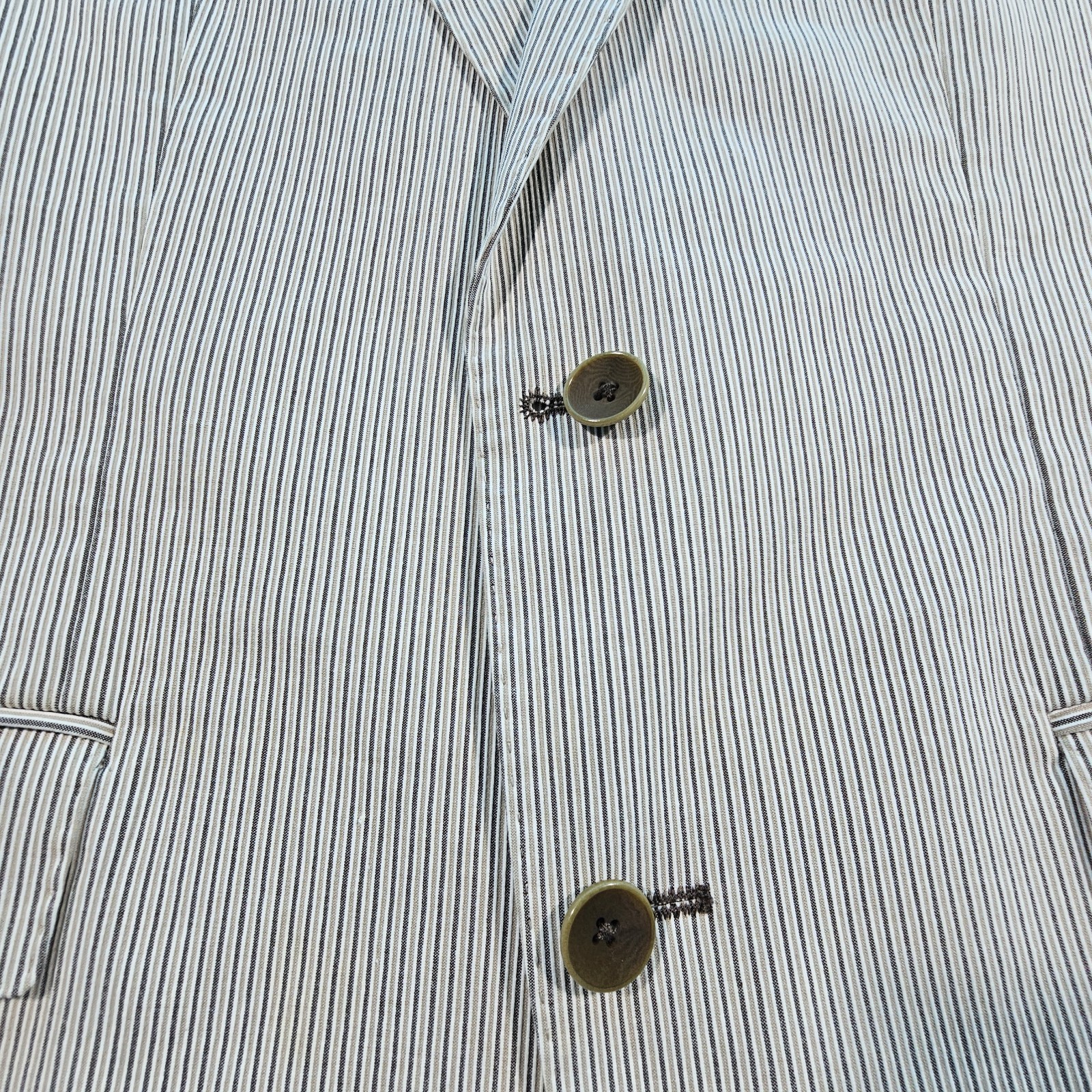 Hugo Boss Seersucker Pinstripe Sports Blazer US 40 Designer Luxury Men’s VTG