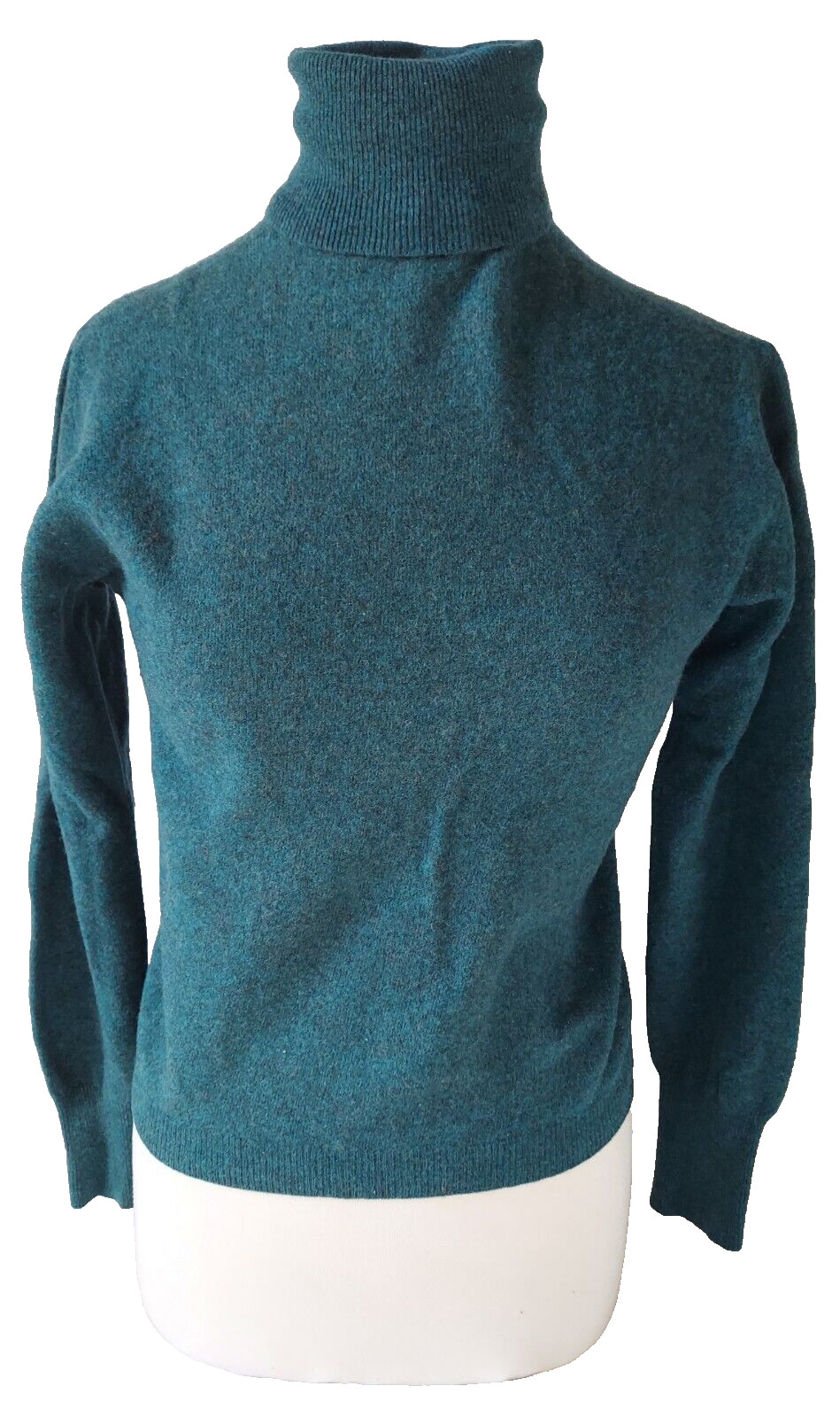 ROYAL Vintage Hunter Green Turtleneck Women’s Lambswool Sweater Sz Small /Medium