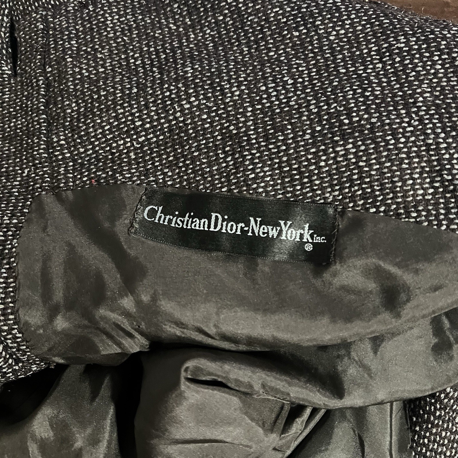 1950s Christian Dior New York New Look Brown Wool Rare Vintage Antique Jacket