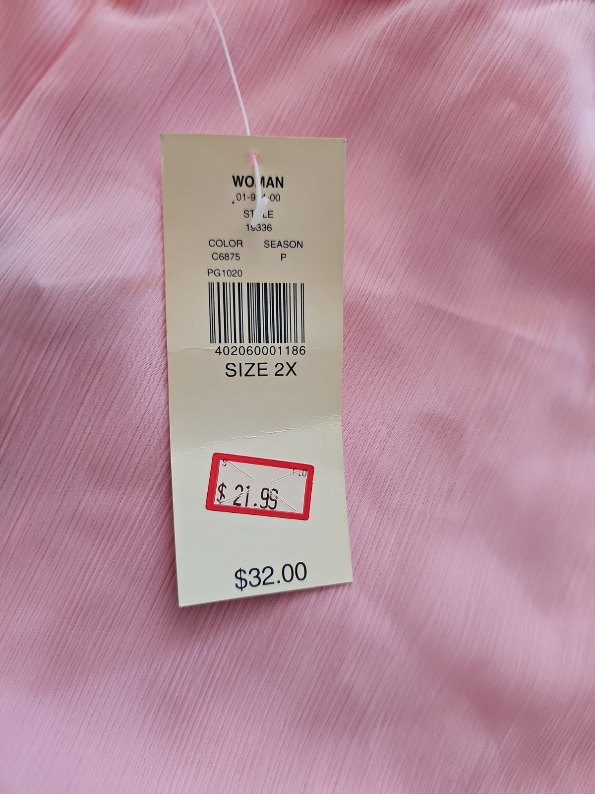 NOS Lord & Taylor Nightgown Wo.an Sz 2 Xl Pink Cami Dress