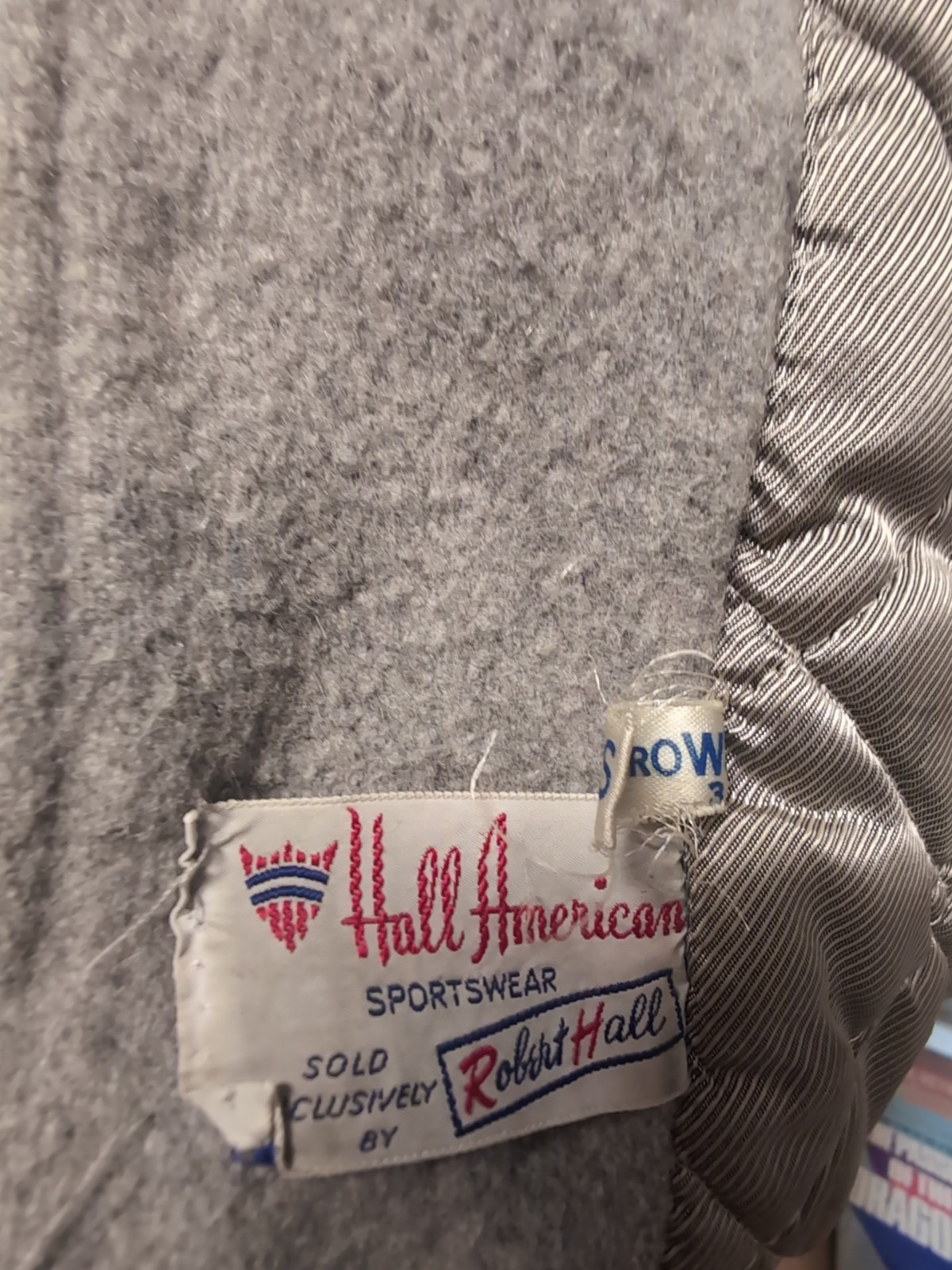 Vtg 1950s Hall American Child Wool Coat Robert Hall Sportsware Toddler Size 3-4