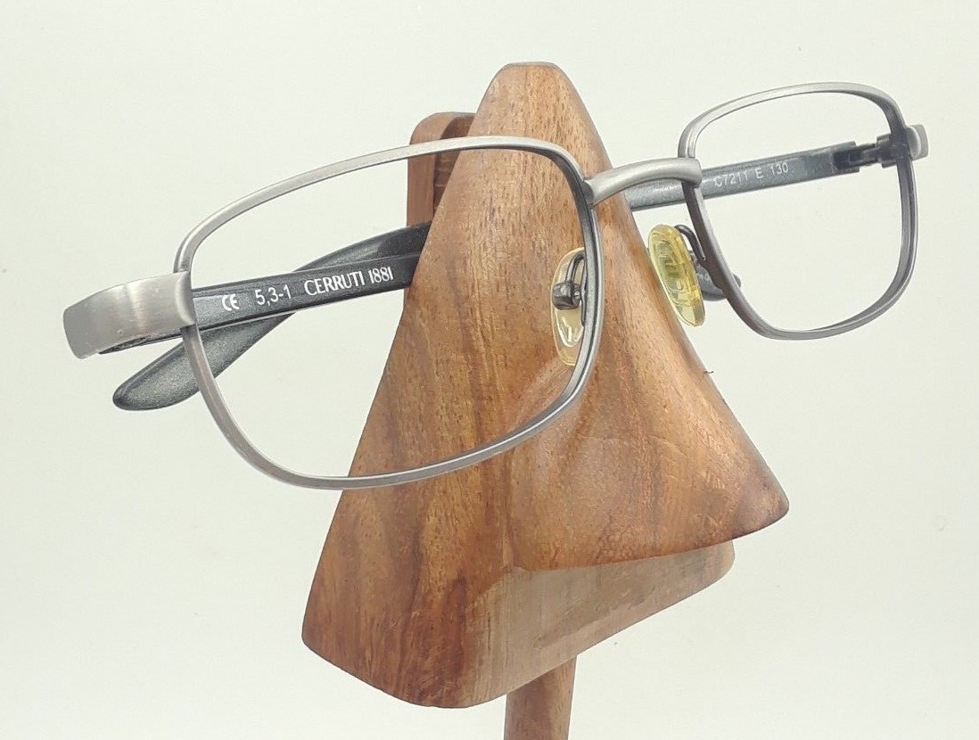 Vintage Cerruti 1881 C7211 E Gray Matte Gunmetal Rectangle Sunglasses Frames