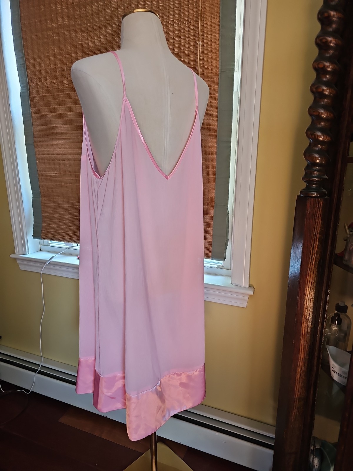 NOS Lord & Taylor Nightgown Wo.an Sz 2 Xl Pink Cami Dress