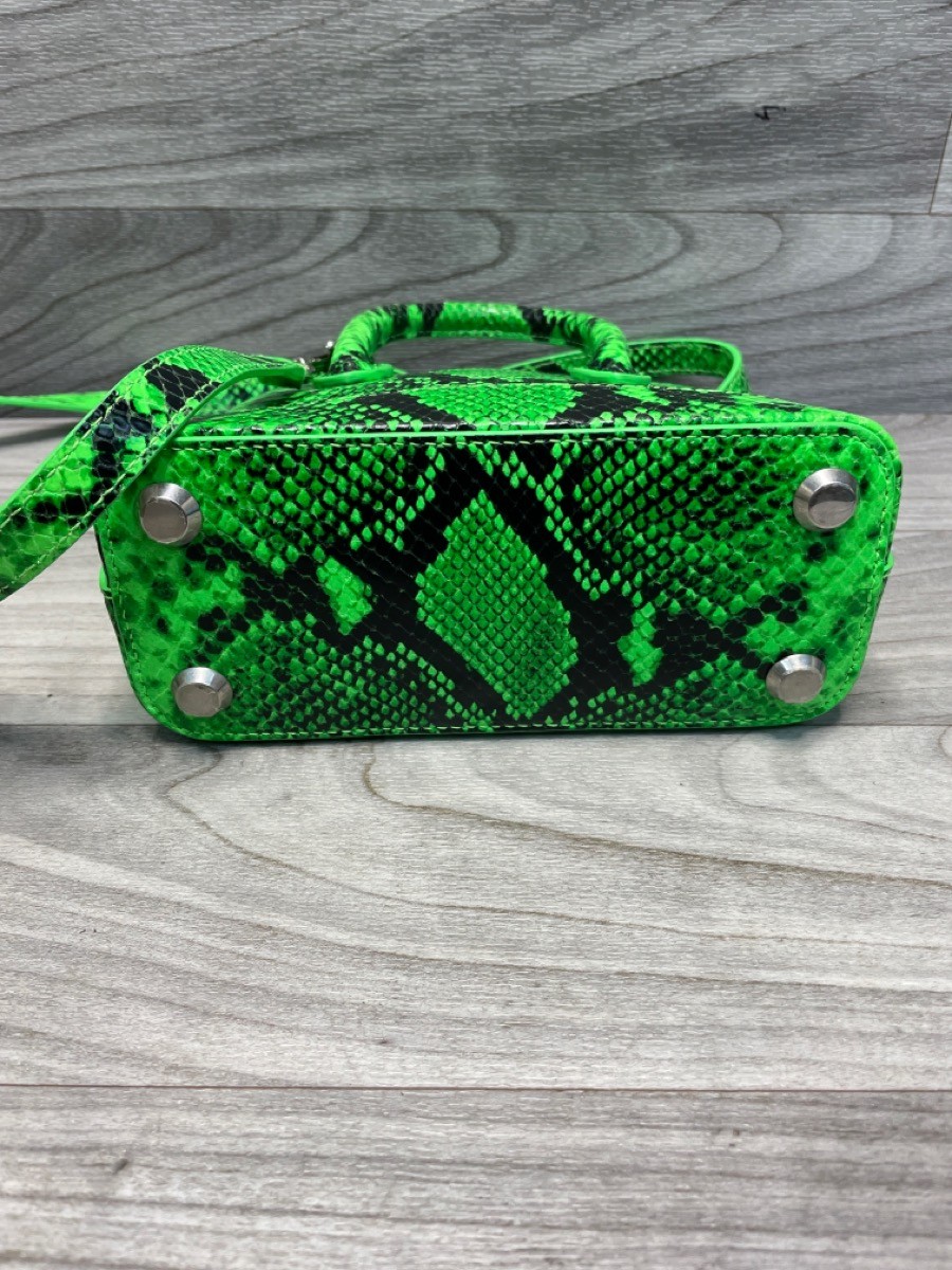 Balenciaga Green Snakeskin Ville Mini Top Handle Bag (A1D015248)