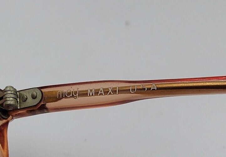 Vintage May 807 Brown Round Horn Rimmed Sunglasses USA FRAMES ONLY
