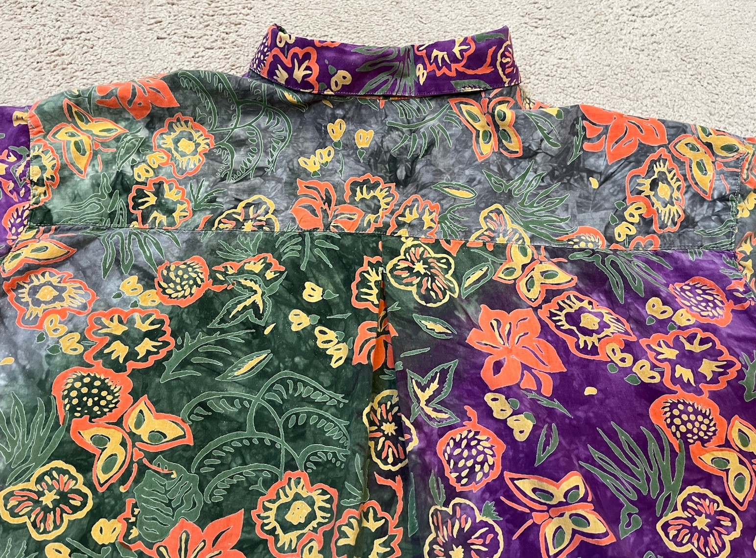 Worn To Perfection Venezia Hawaiian Shirt Colorful Size 26/28 29.5 X 30 RARE