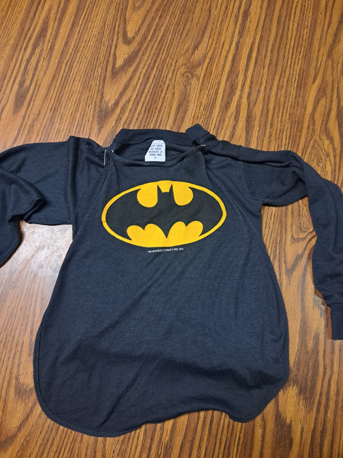 Vintage & AWESOME Youth Batman Costume Cape Pants Size 10 Halloween Or Everyday!
