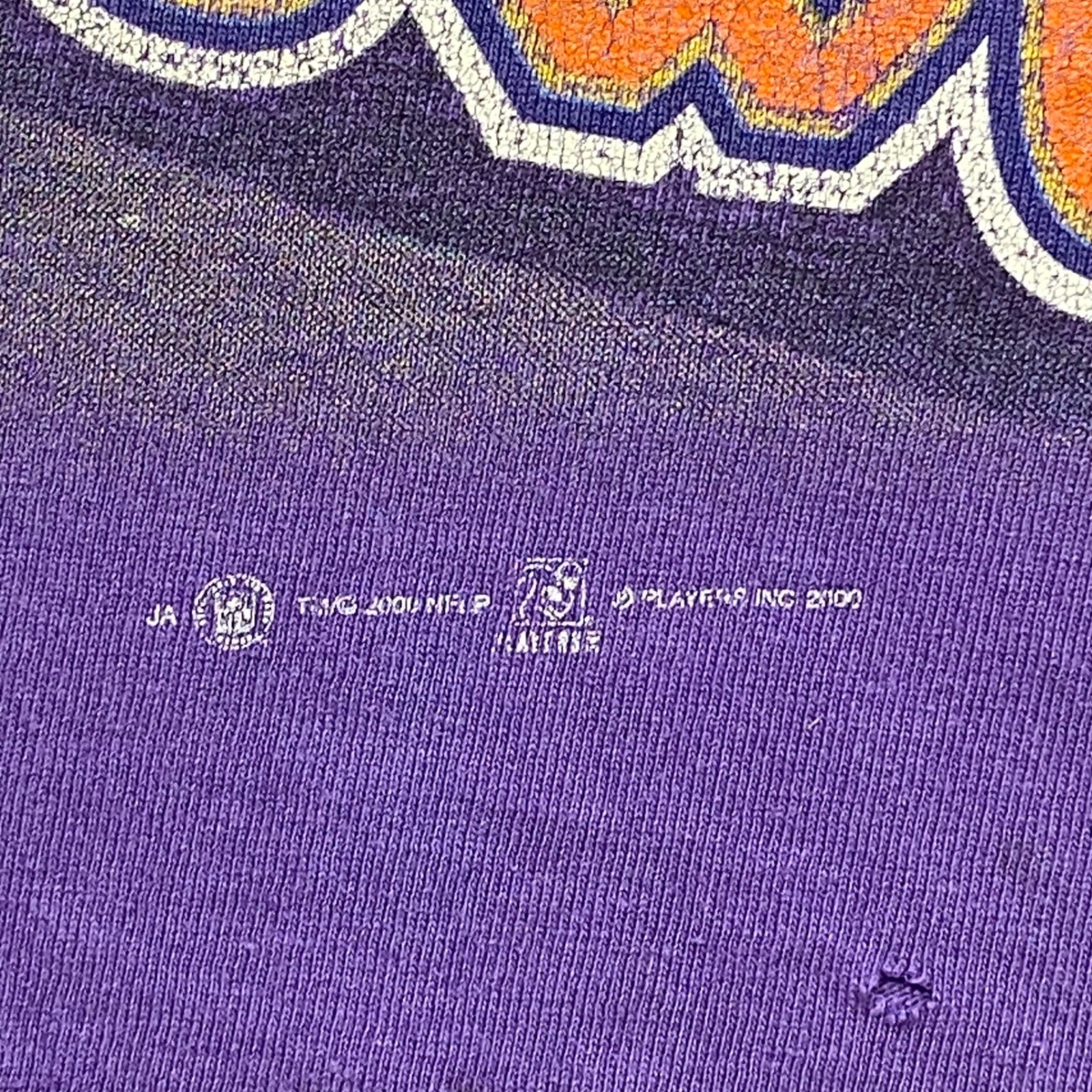 Vintage Minnesota Vikings Shirt Sz XL Mens Purple Grunge Road to Super Bowl 2000
