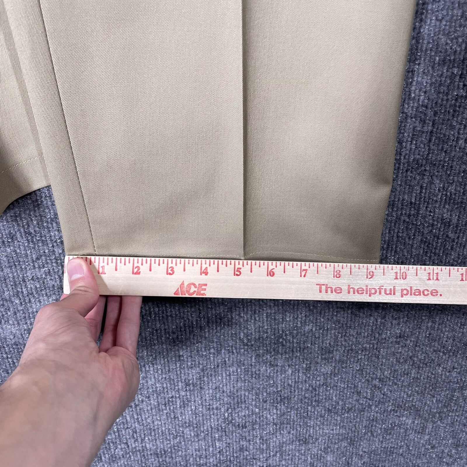 NOS VINTAGE 70s Sears Work Leisure Pants Regular Perma-Prest 33×28 Beige Khaki