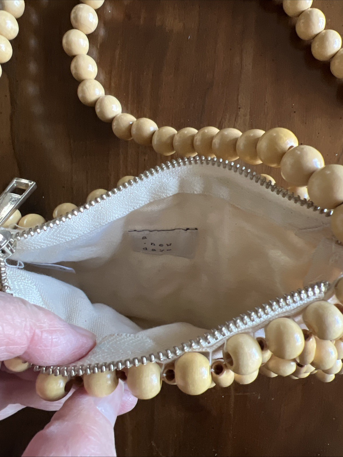 Wooden Bead Purse; Wonderful!