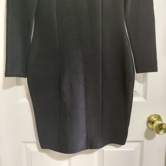 Vintage 90’s Emje Clubwear Little Black Dress Bodycon Sexy Sweetheart Neckline