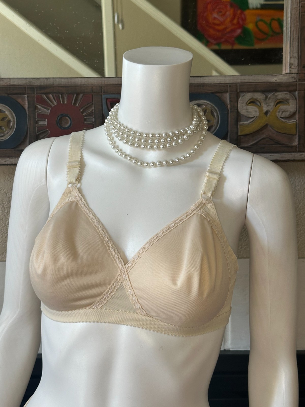 Collectible L Warner’s Flower Charms bottoms matching braziers lingerie set