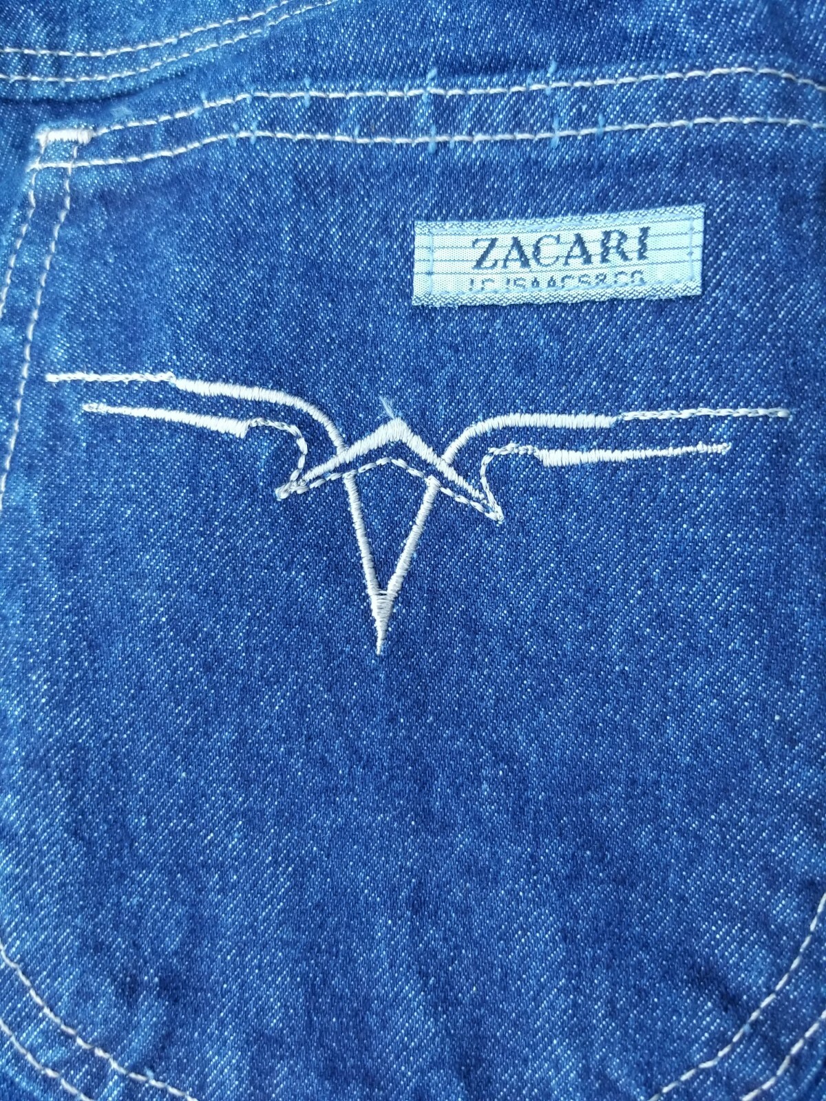 Vtg 70s Zacari I.C.Isaacs & co Men light Wash Cigarette Jeans size 28L new