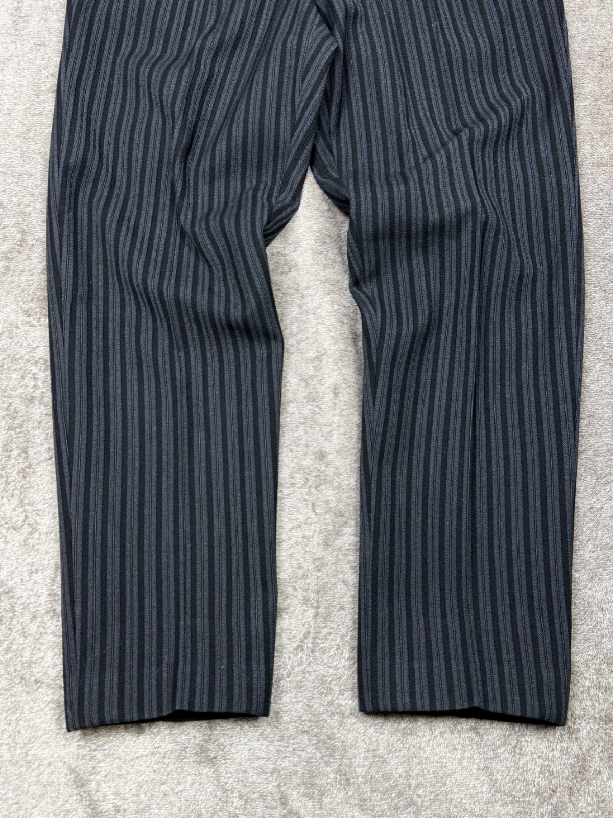 Vintage 1950’s European Morning Fishtail Suspender Buckle Stripped Trouser Pants
