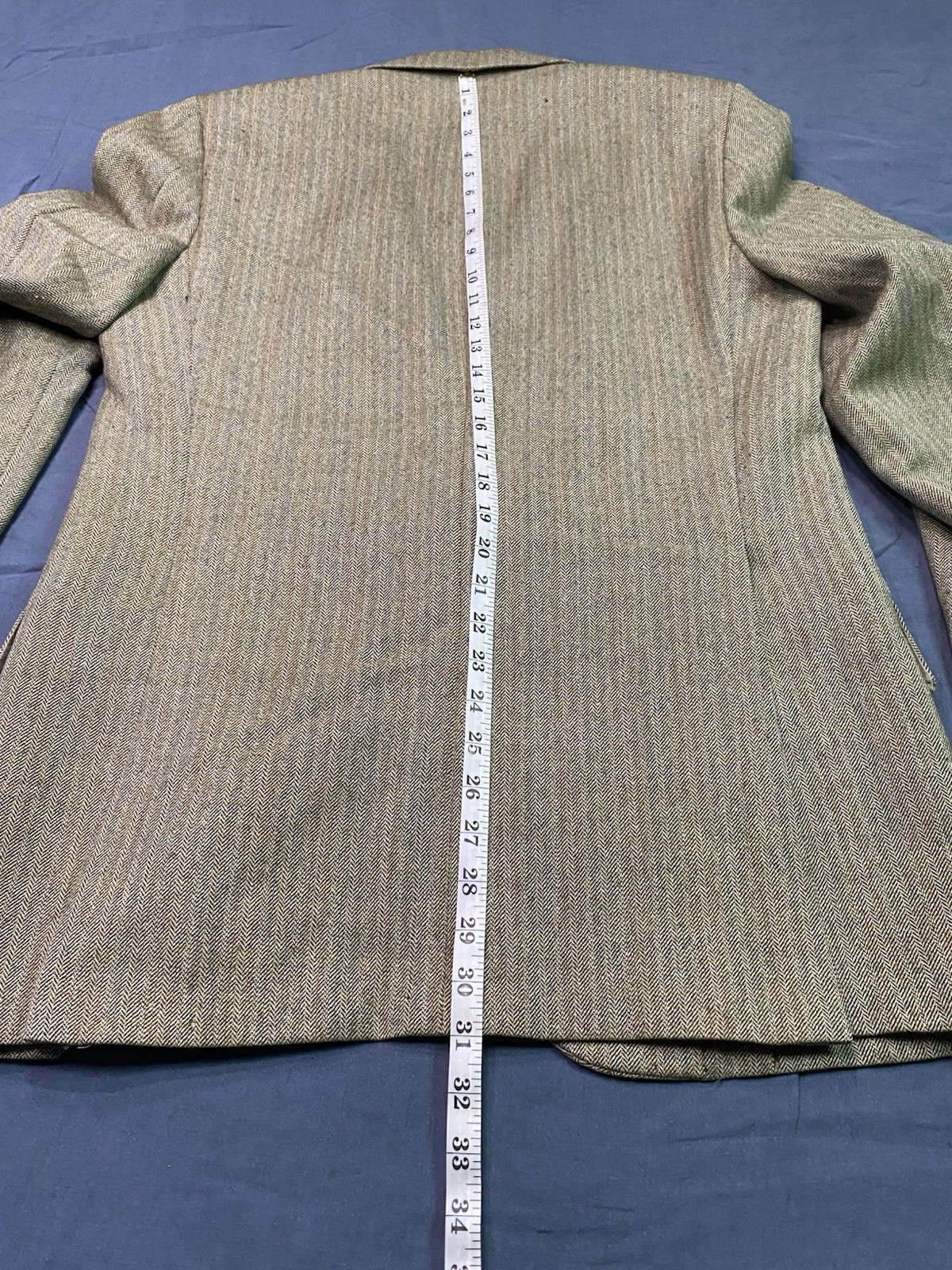 Vintage 3pc Suit Mens 41 Wool Herringbone Rich’s Regent House Made in USA