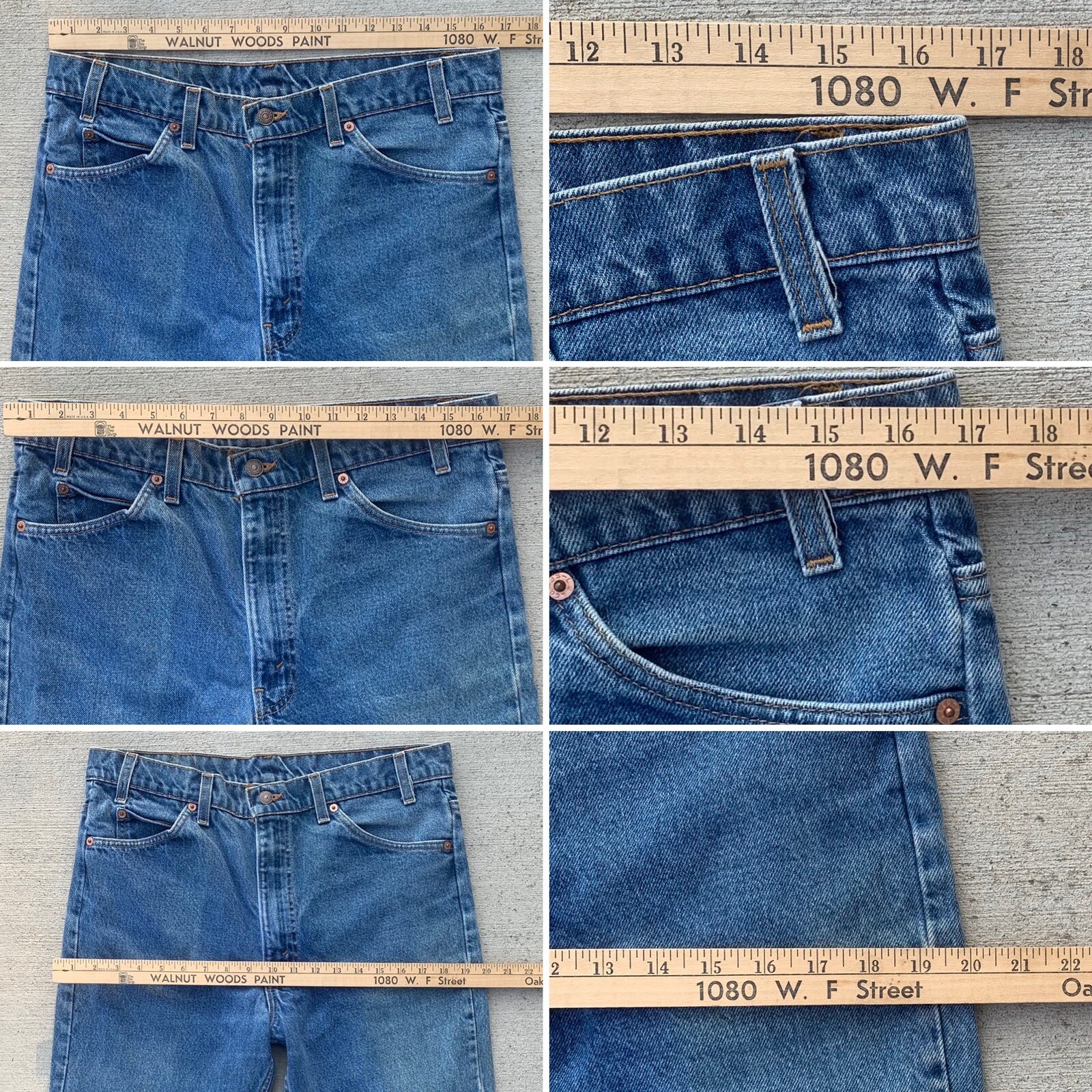 Vintage Levi’s 517 Jeans made in USA size 36 31 measure W 35 L 30 1/4”