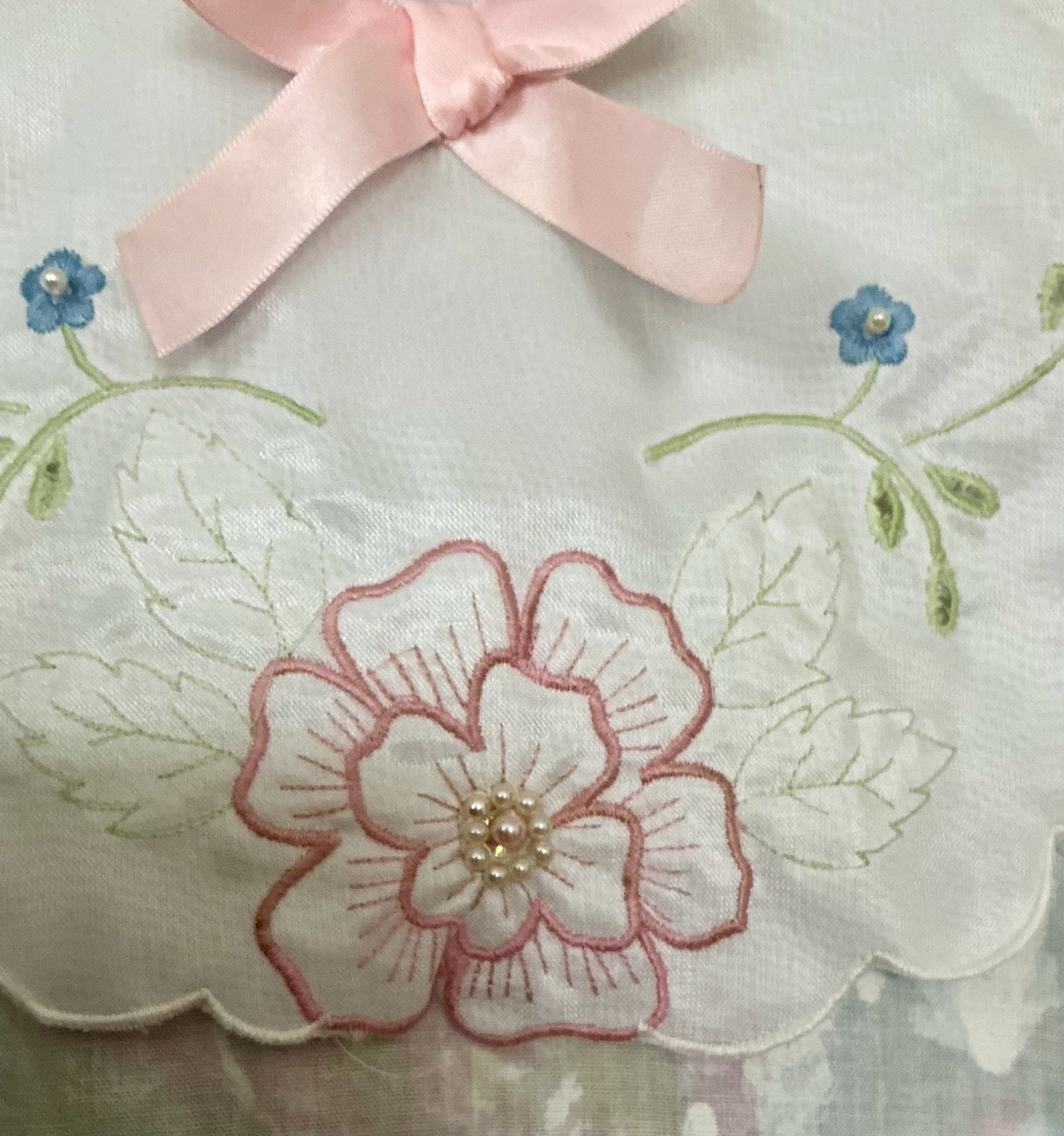 Vintage Dress Floral Party Sz.6 Girls Y2K w’ Purse~Pearls RN 16954 Philippines
