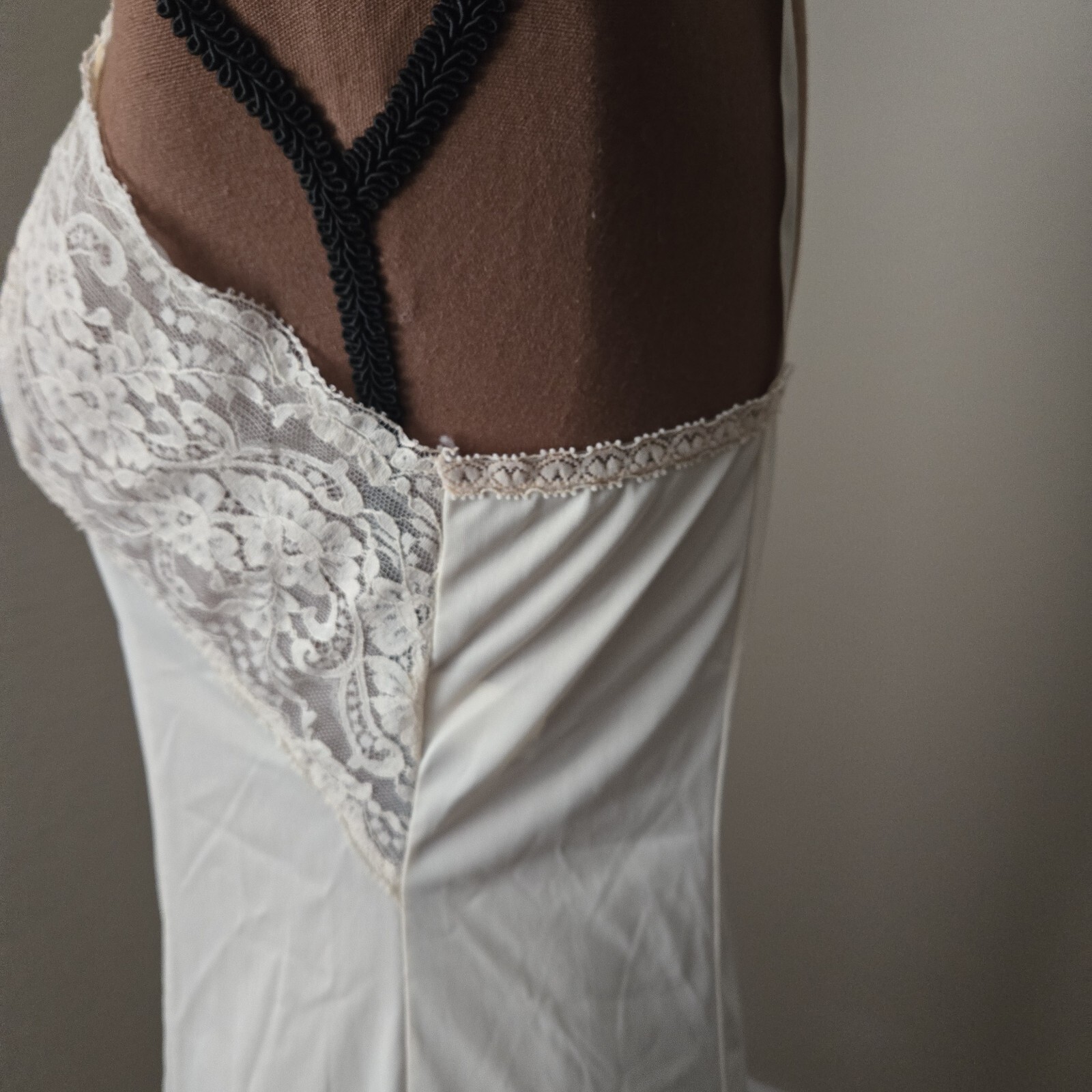 Wondermaid Slip Dress Lingerie Lacy Ivory Non Cling Sz 36 Union Made