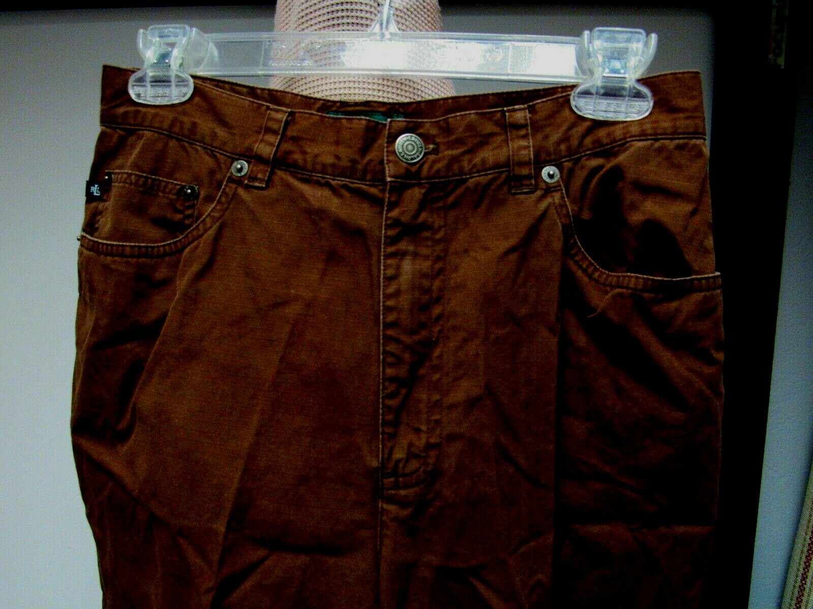 VTG LAUREN RALPH LAUREN Cotton Jeans Pants Chocolate Brown 30 1/2 x 30 10 M