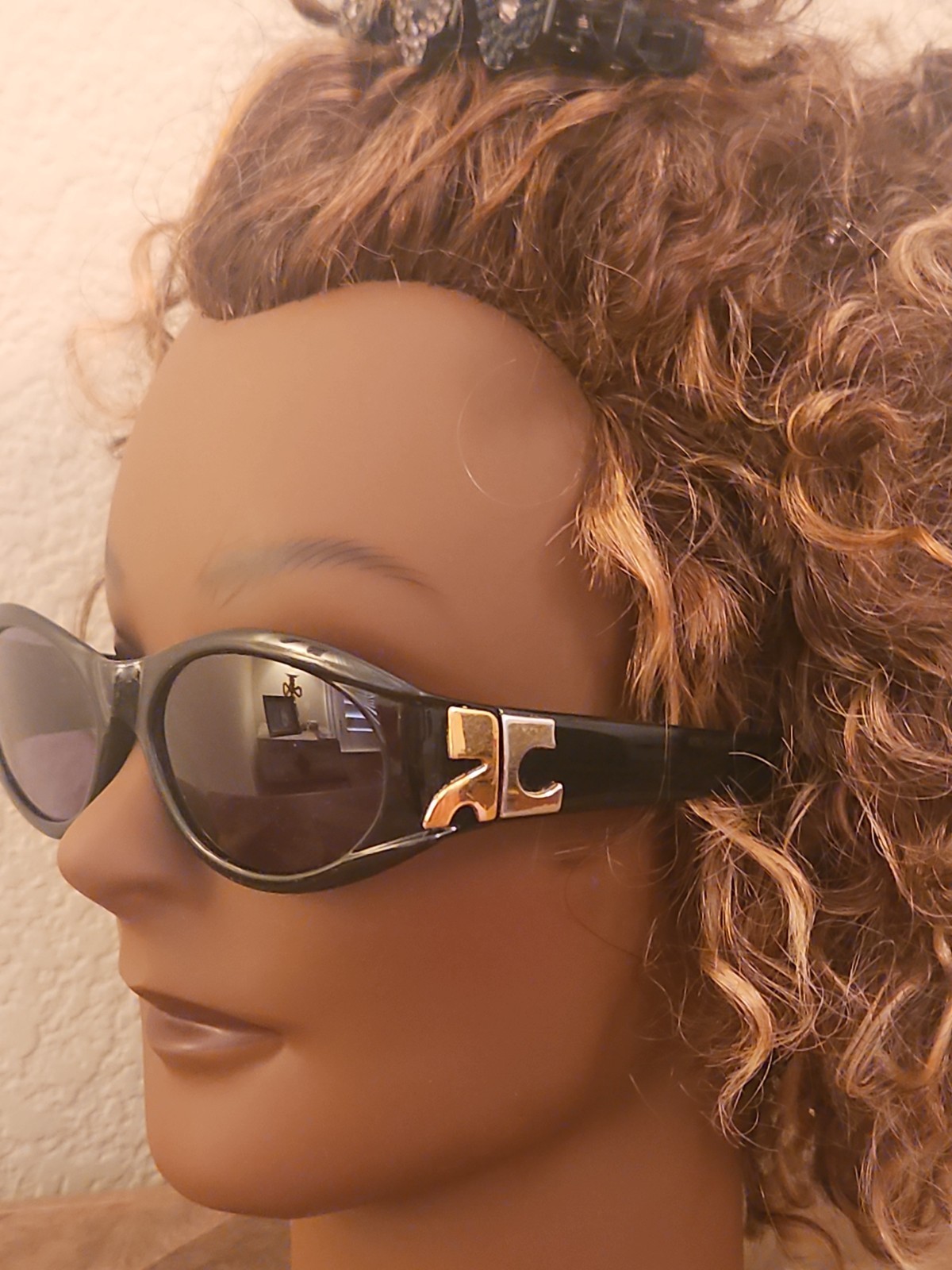 Vintage Courreges Paris Sunglasses Made in France Black