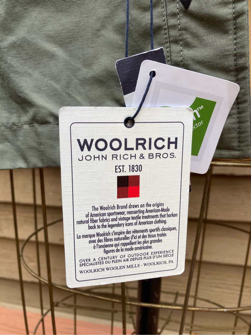Woolrich John Rich Mens Mountian Parka Green Blue Cano Small NWT Msrp 1150