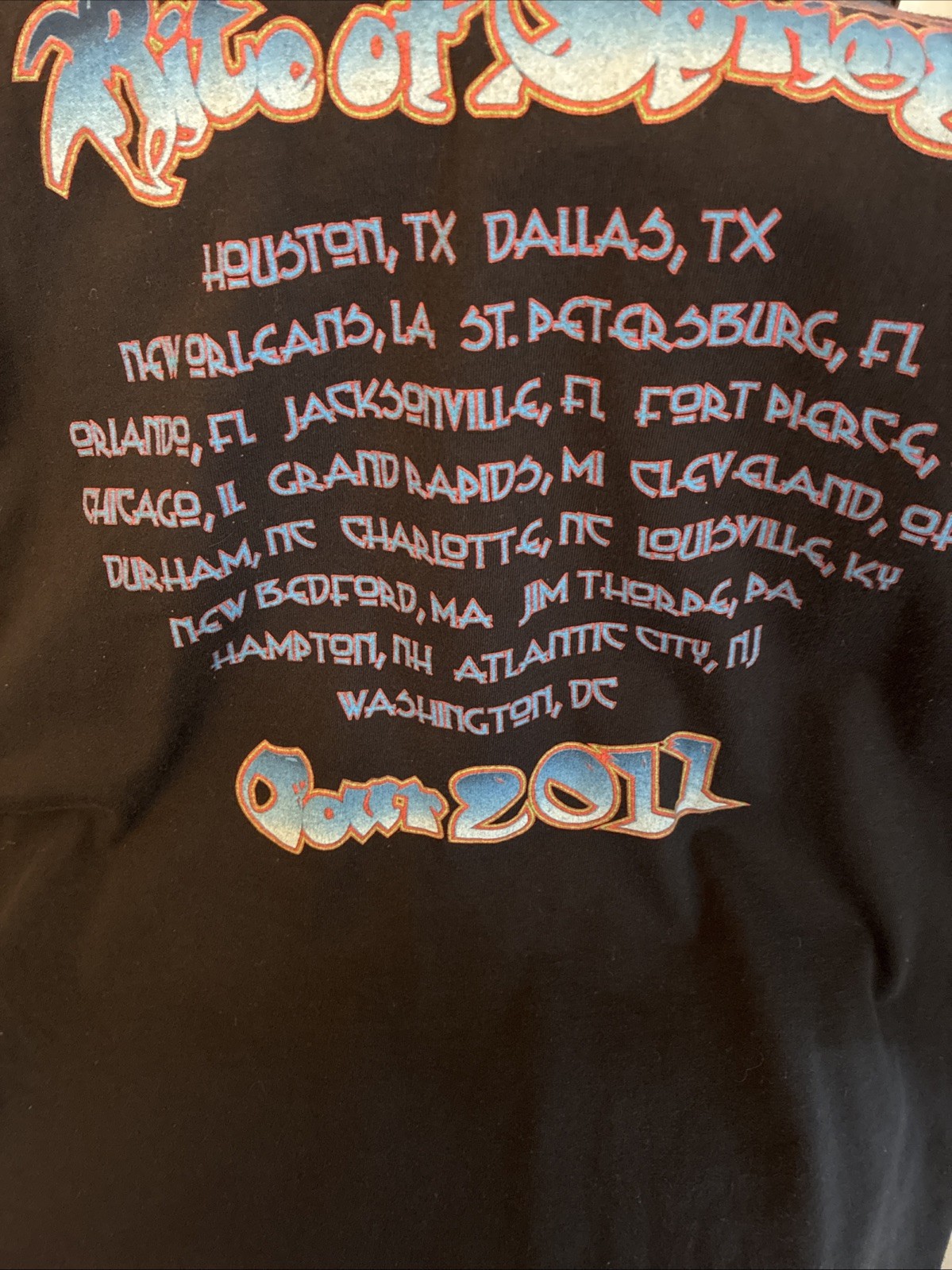 Genuine VINTAGE-YES Band-concert Tee 2011 Rites Of Spring Size 2XL