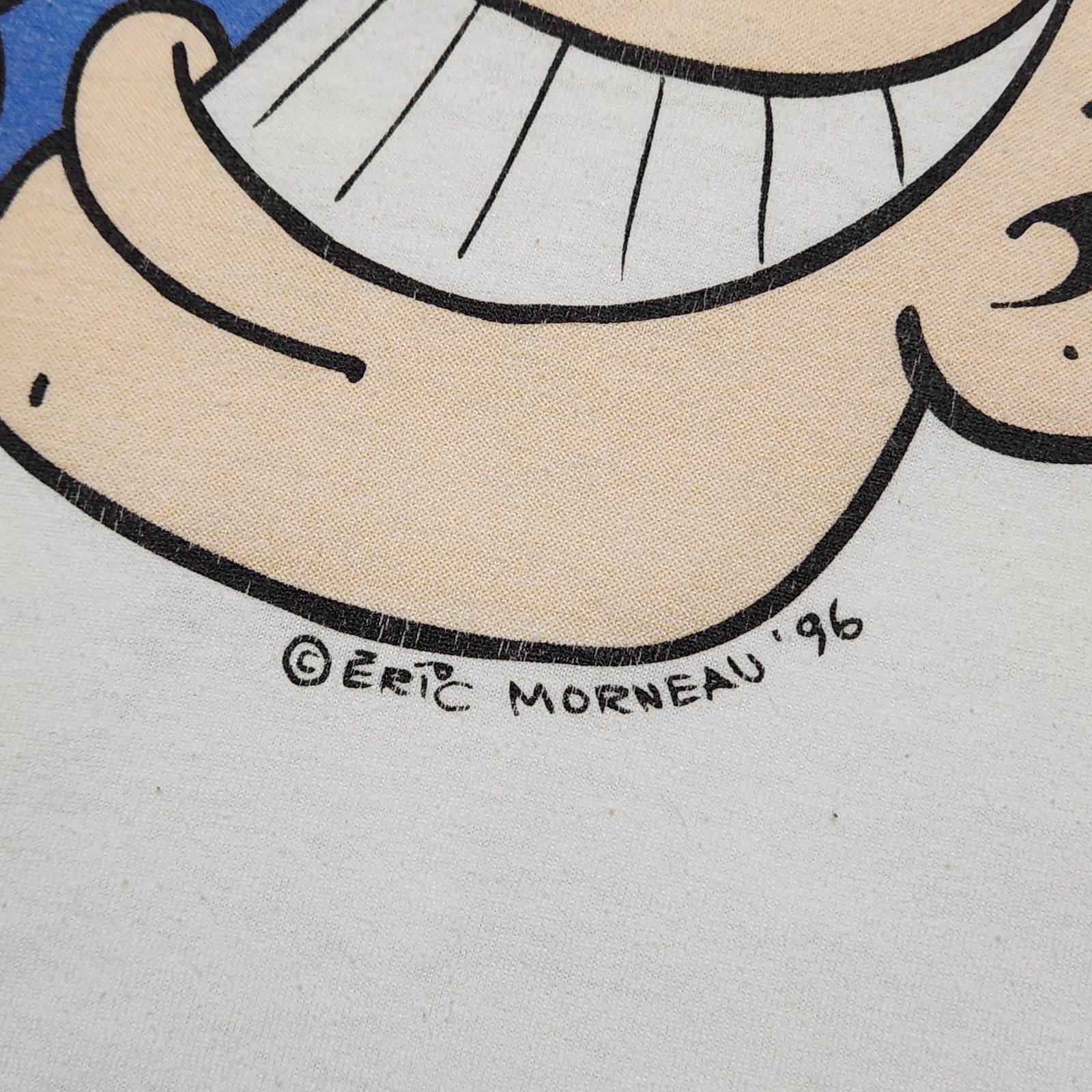 Vintage 90s Les Intrepides Quebec Ski Cartoon Junior L Single Stitch Tee 12-14