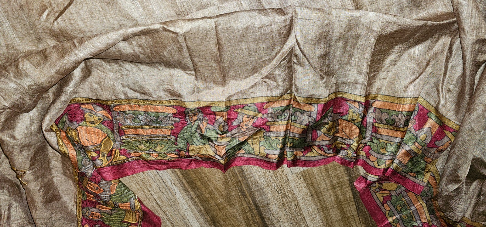 Vintage Hand-Embroidered Saree